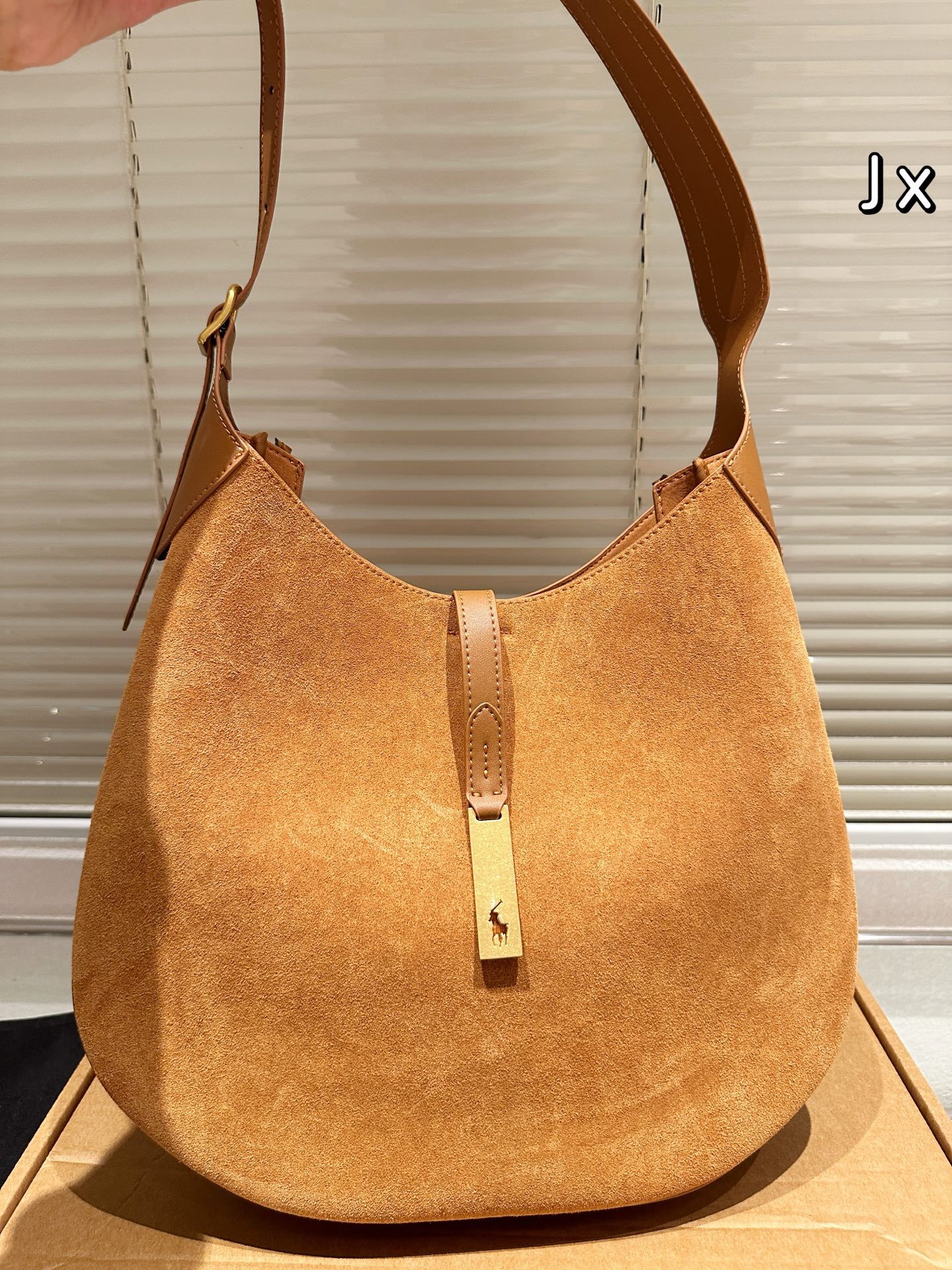 Lauren Ralphie Croissant Bag Polo Tote Bag