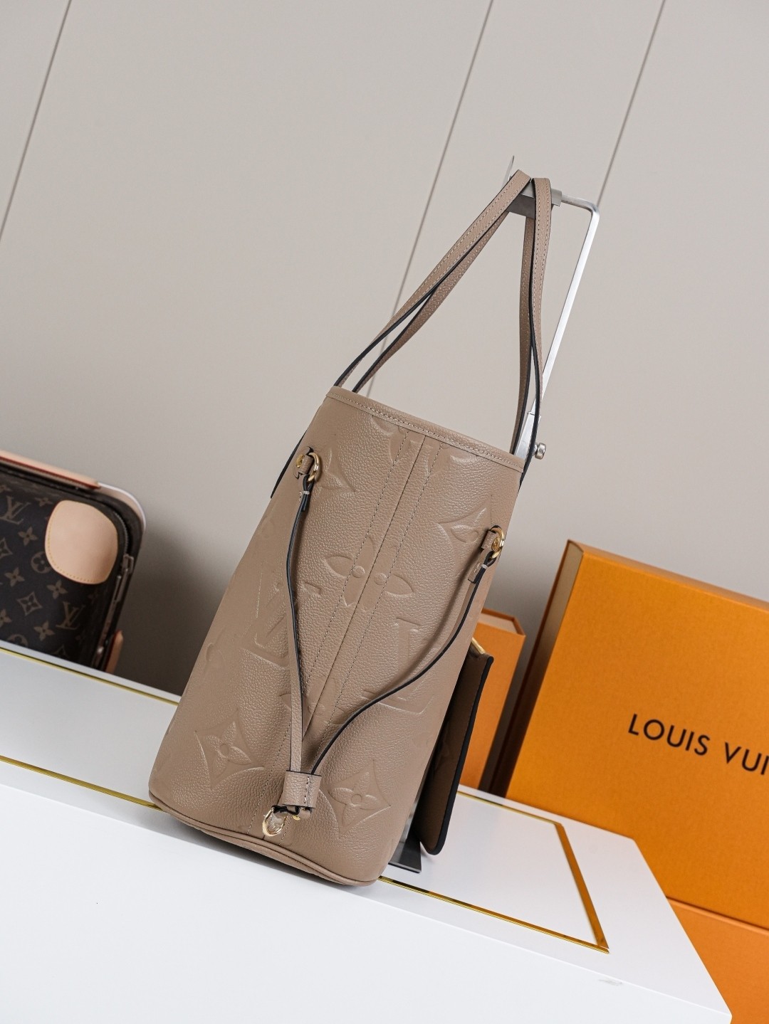 LV Monogram Empreinte neverfull bag