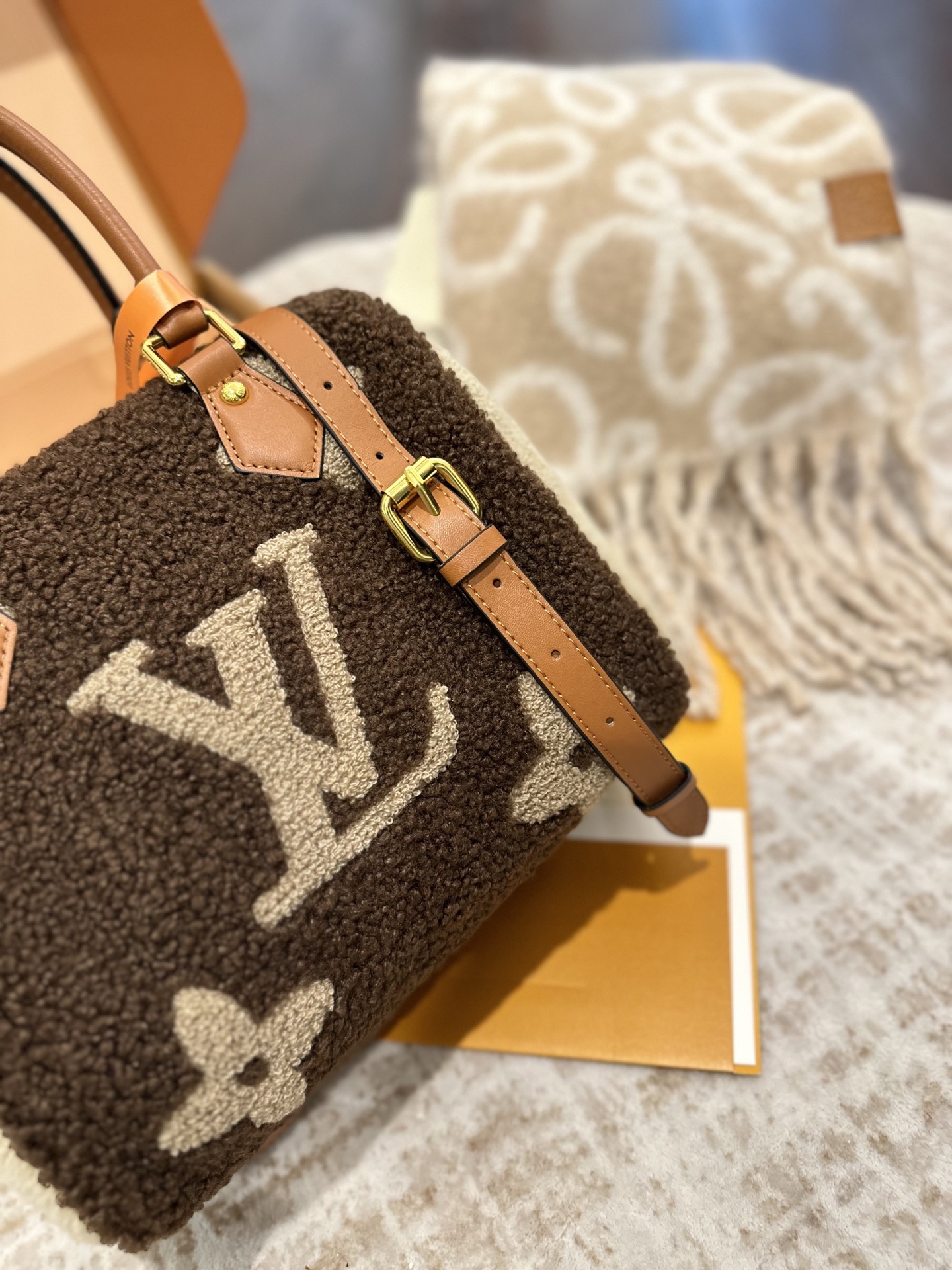 LV Monogram Teddy speedy bag