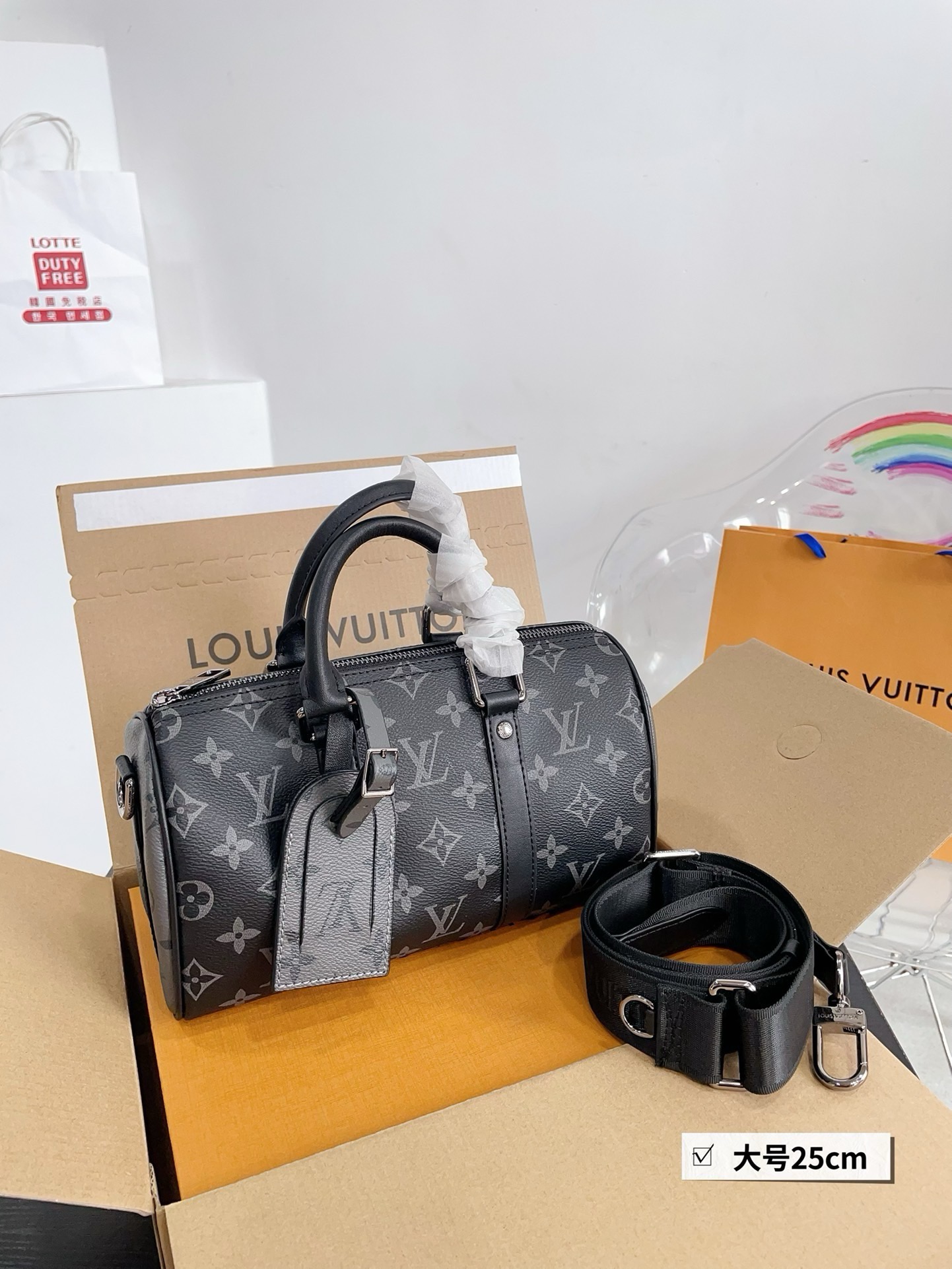 LV keepall shoulder speedy bag