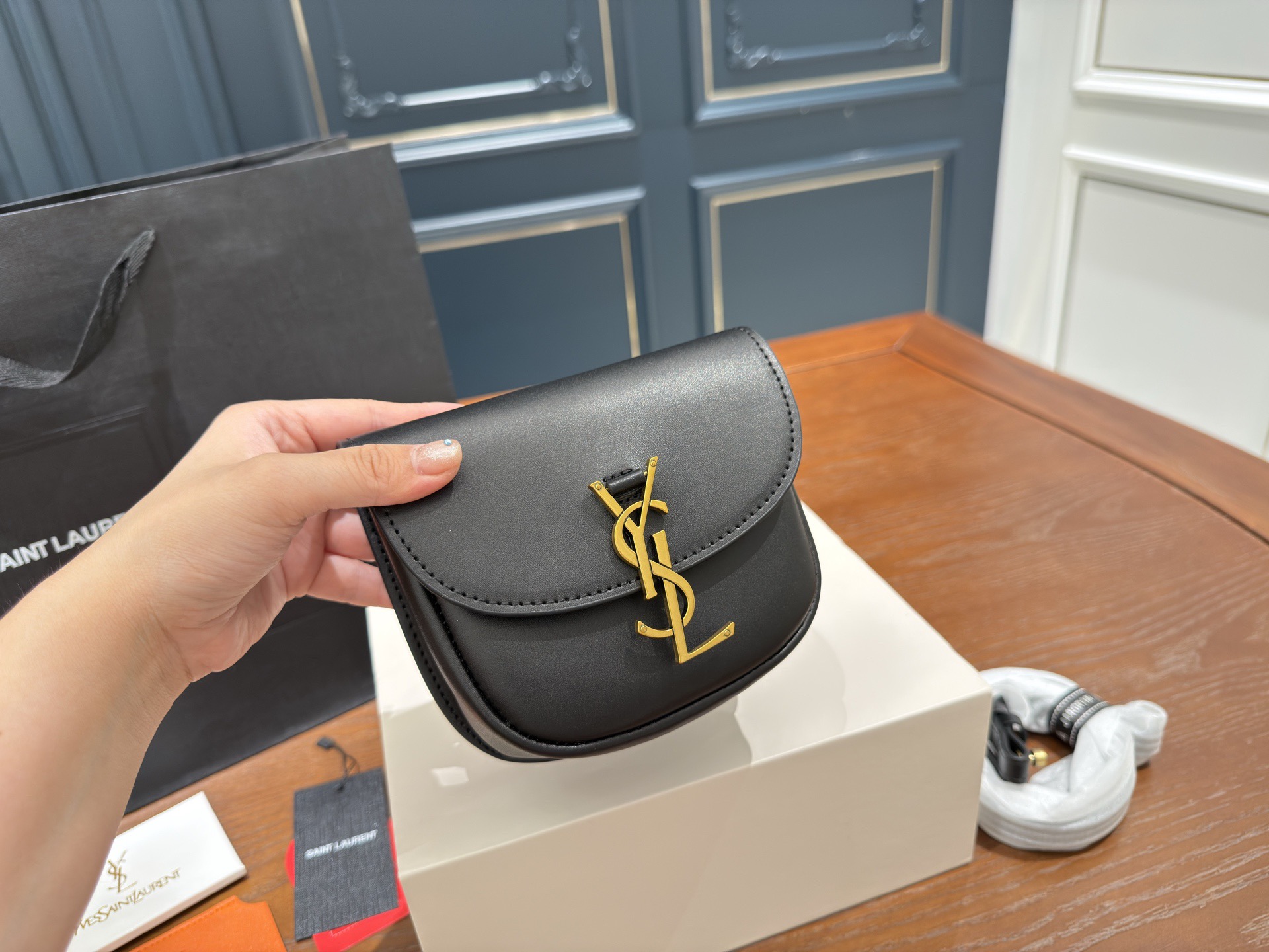 YSL Kaia Crossbody Piggy Bag Saint Laurent Cassandra Classic Envelope Bag