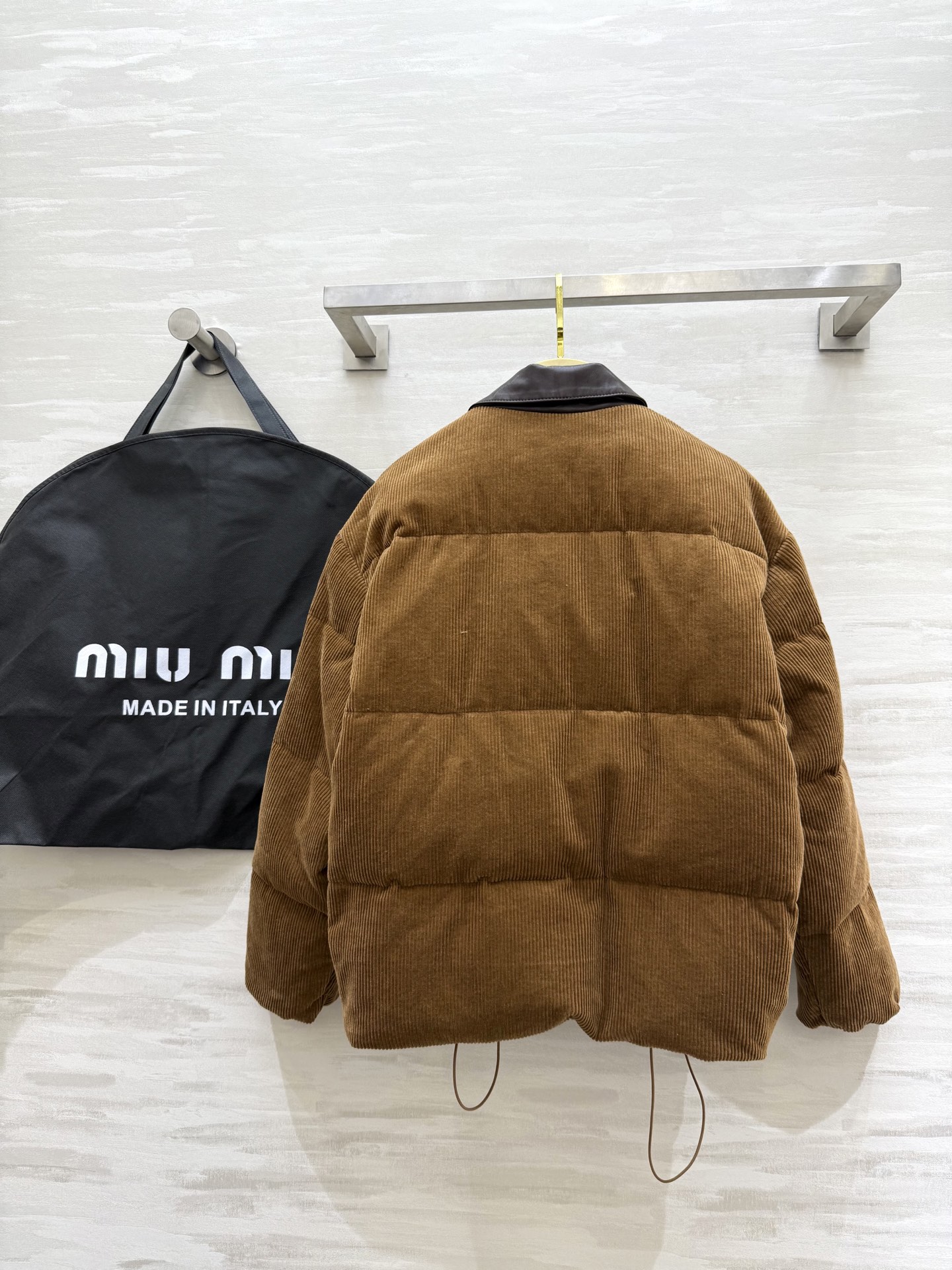 MIUMIU sheepskin collar down jacket
