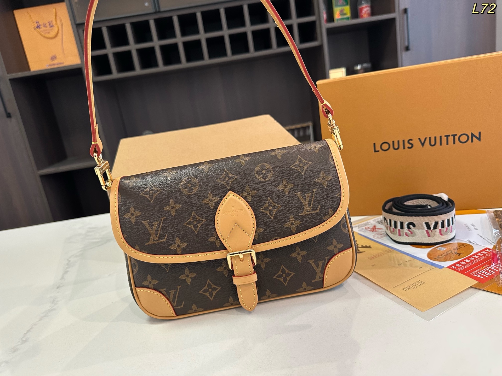 LV Diane Baguette Handbag