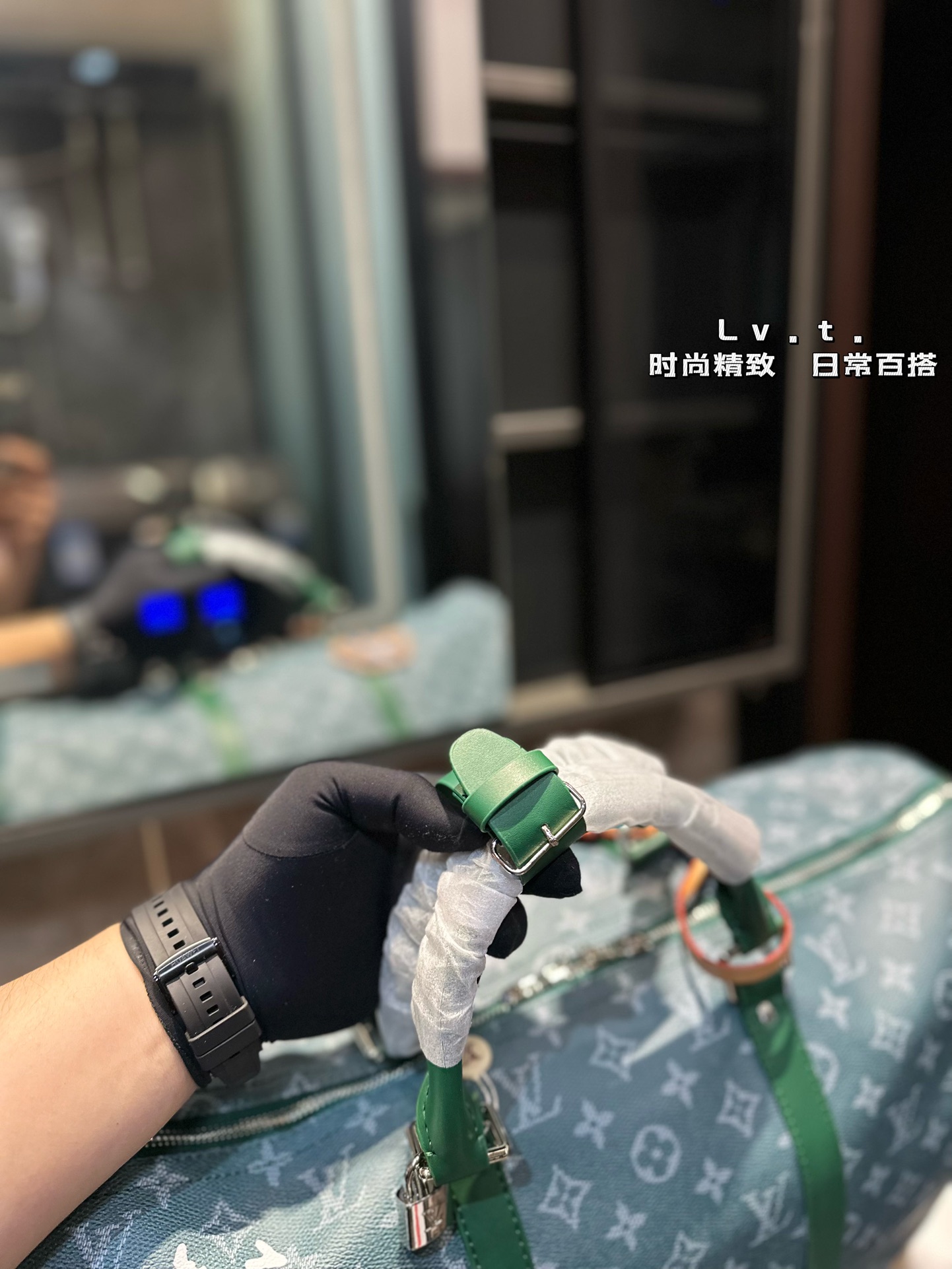 Louis Vuitton keepall crossbody travel bag