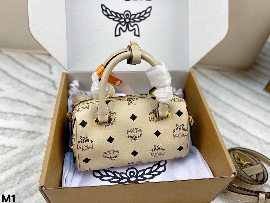 MCM Super Classic mini Boston Pillow bag