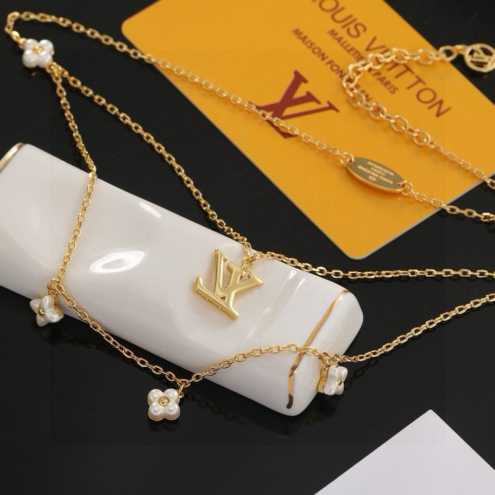 Louis Vuitton letter necklace