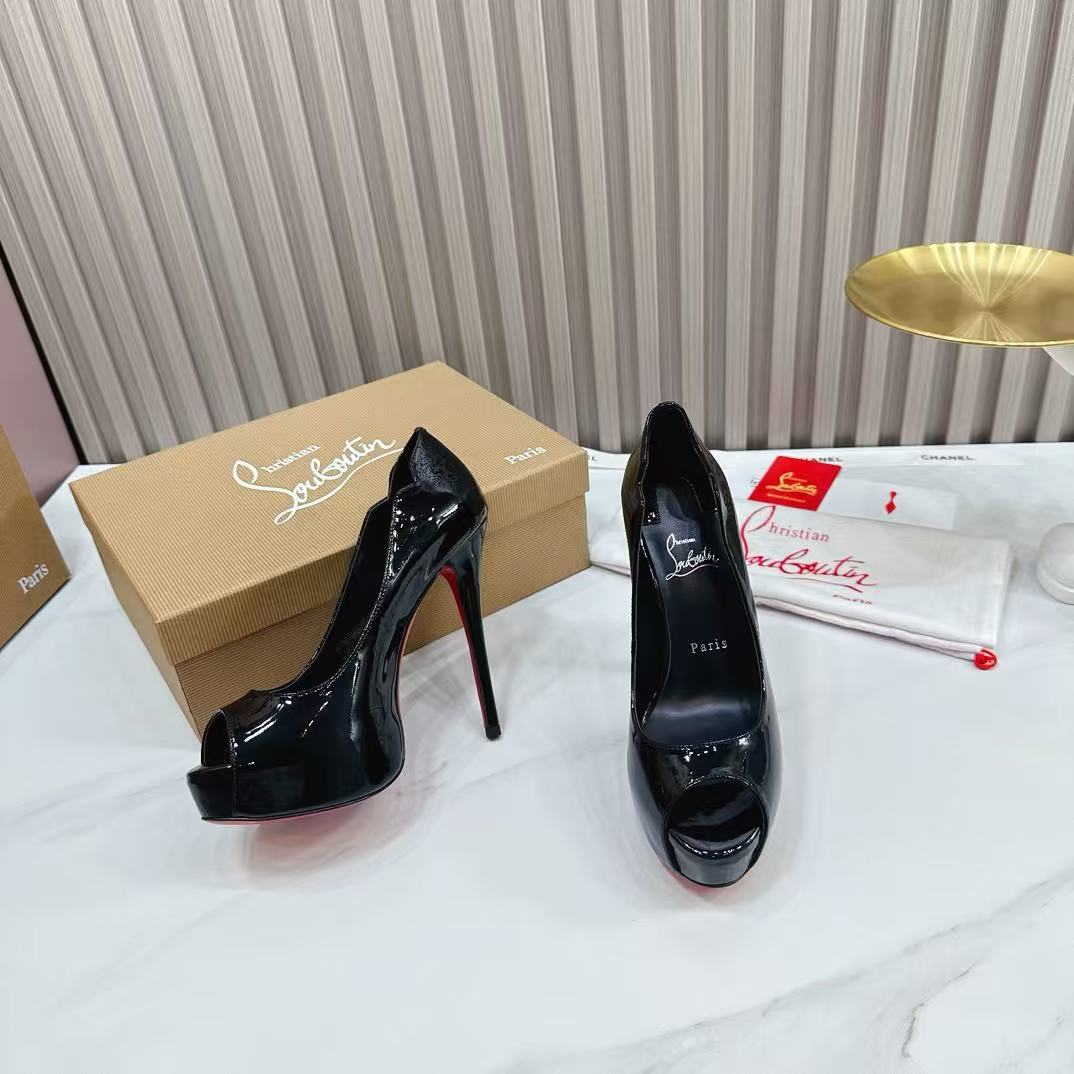 CL thick-soled high heels