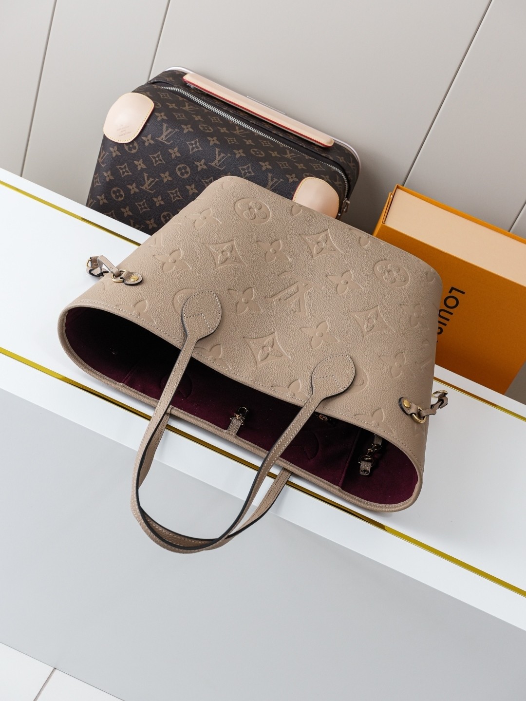 LV Monogram Empreinte neverfull bag