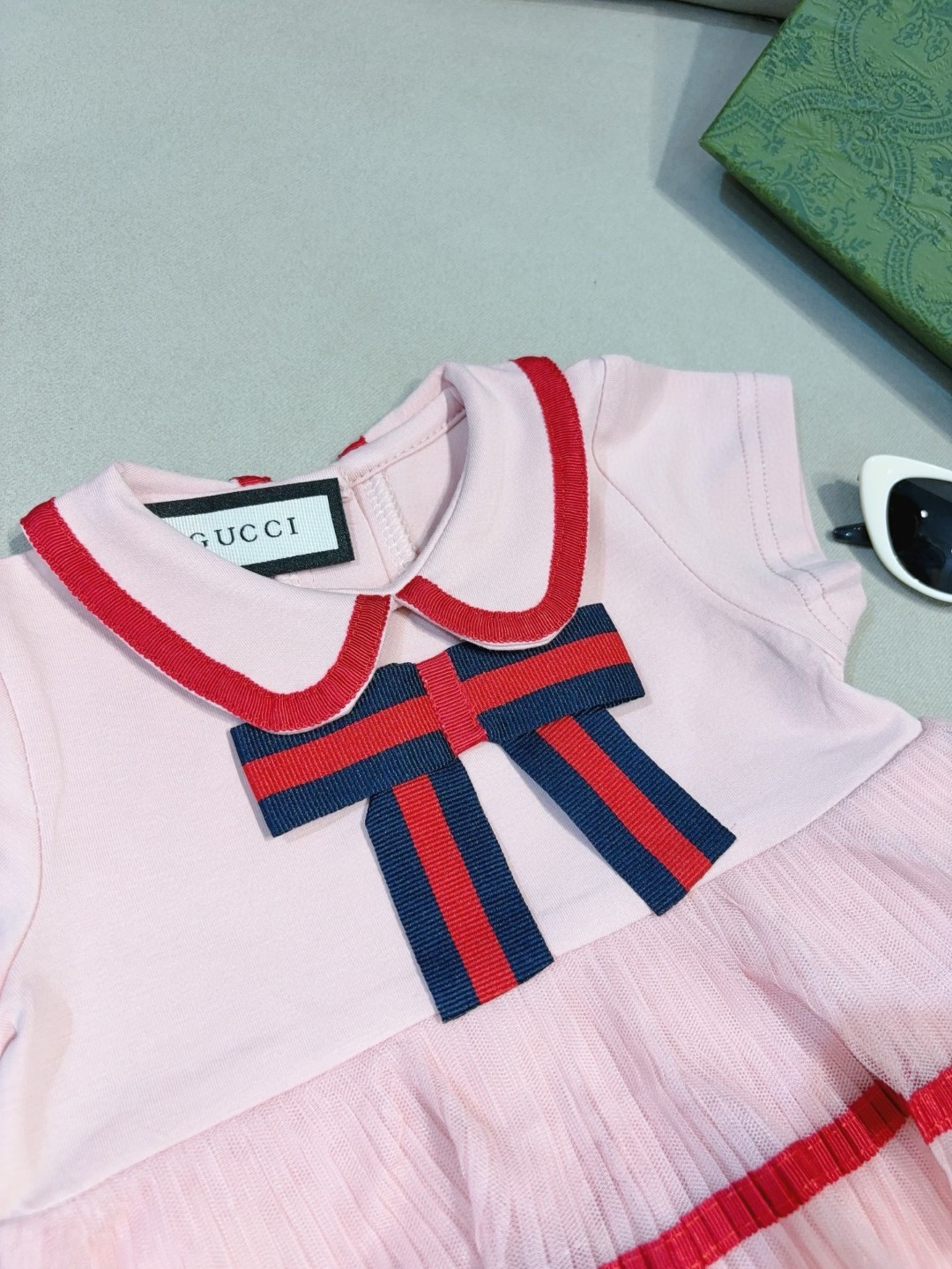 Children's Clothing Gucci Peach Pink Tulle baby Dress