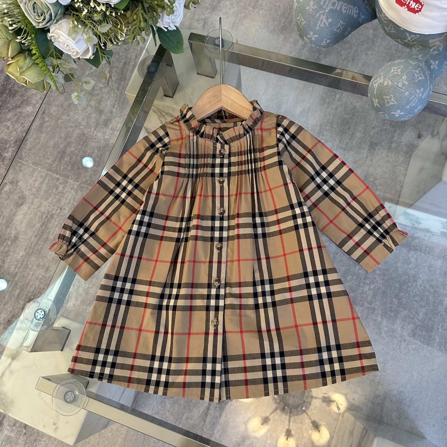 Children's Clothing Burberry high-end girls' dress