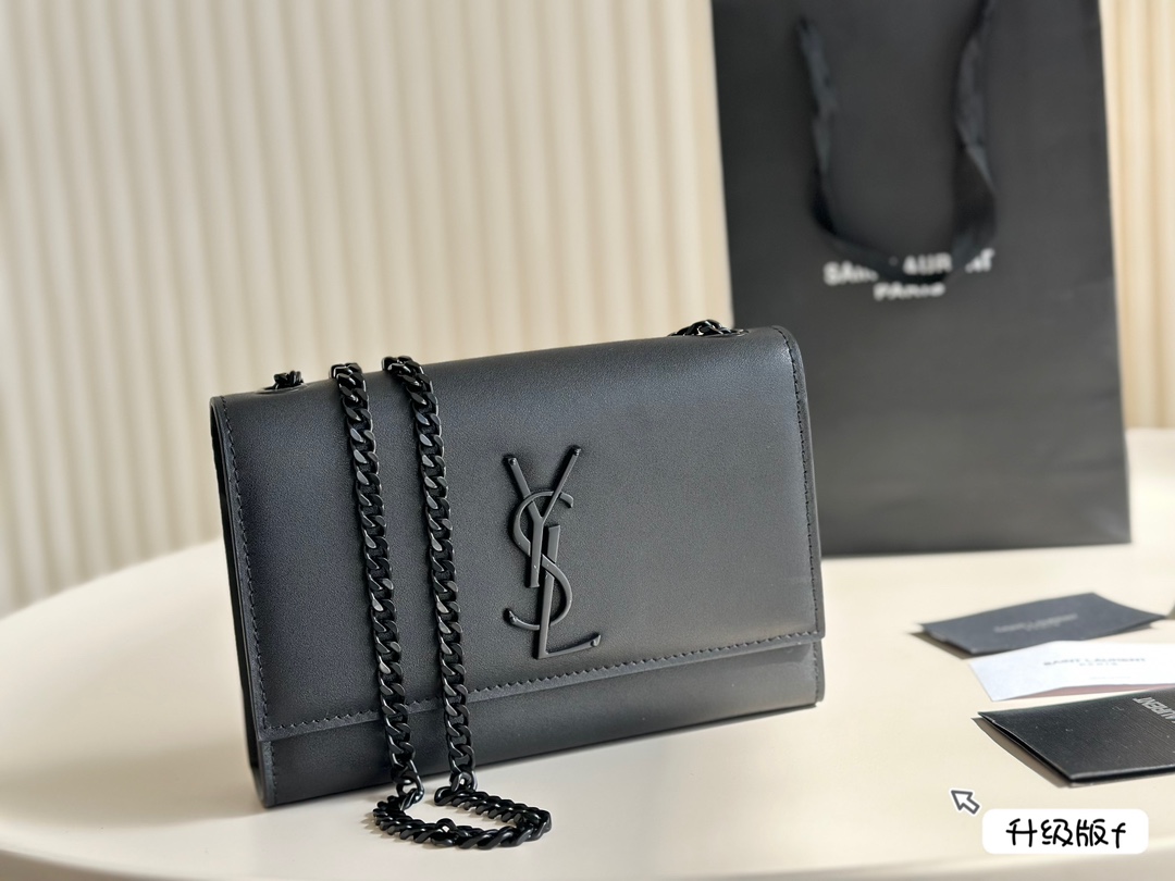 YSL kate chain tassel textured bag