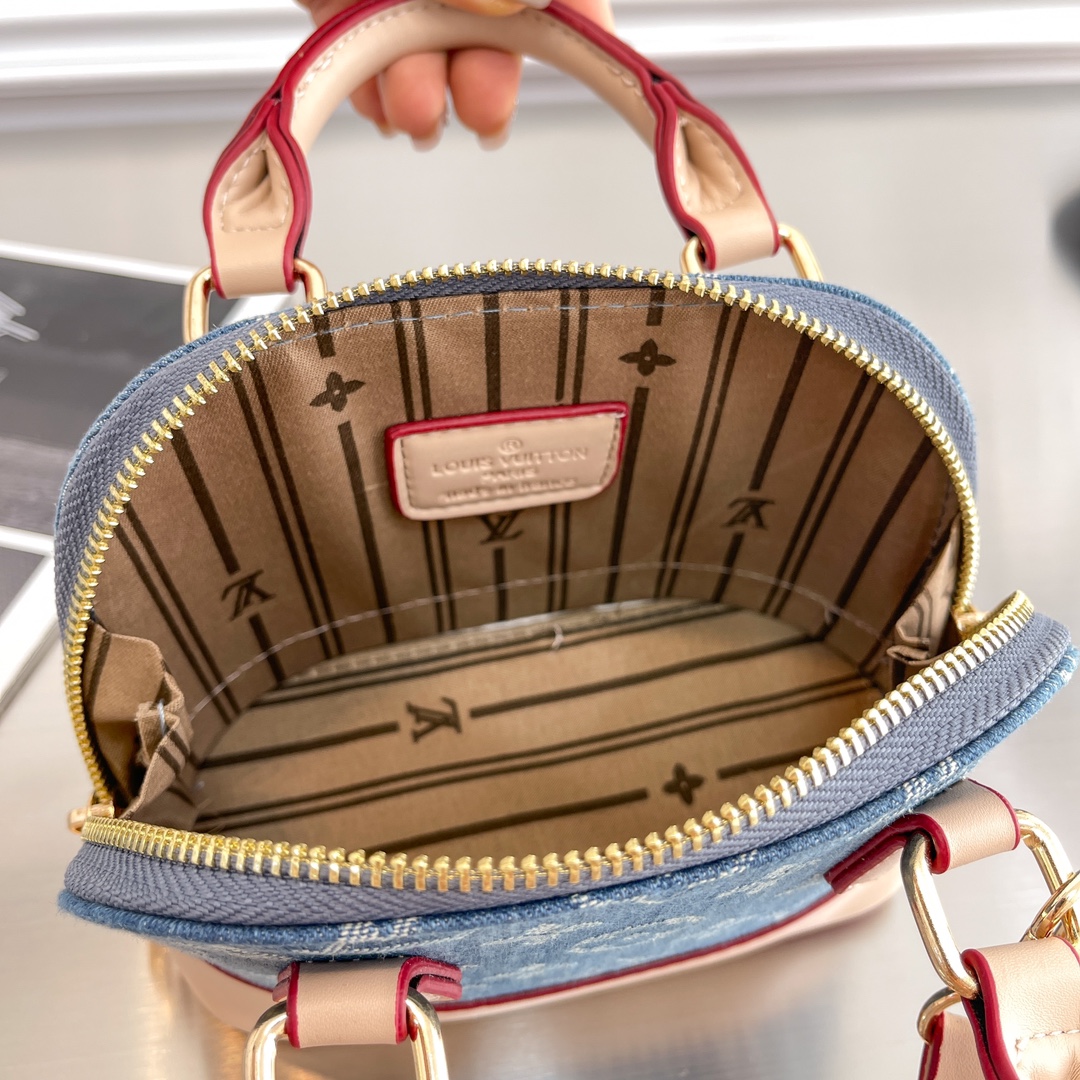 LV Denim Shell Bag