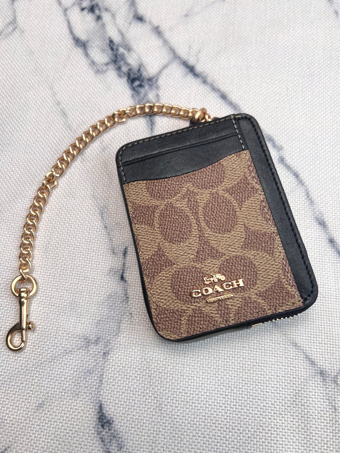 Coach chain small card case