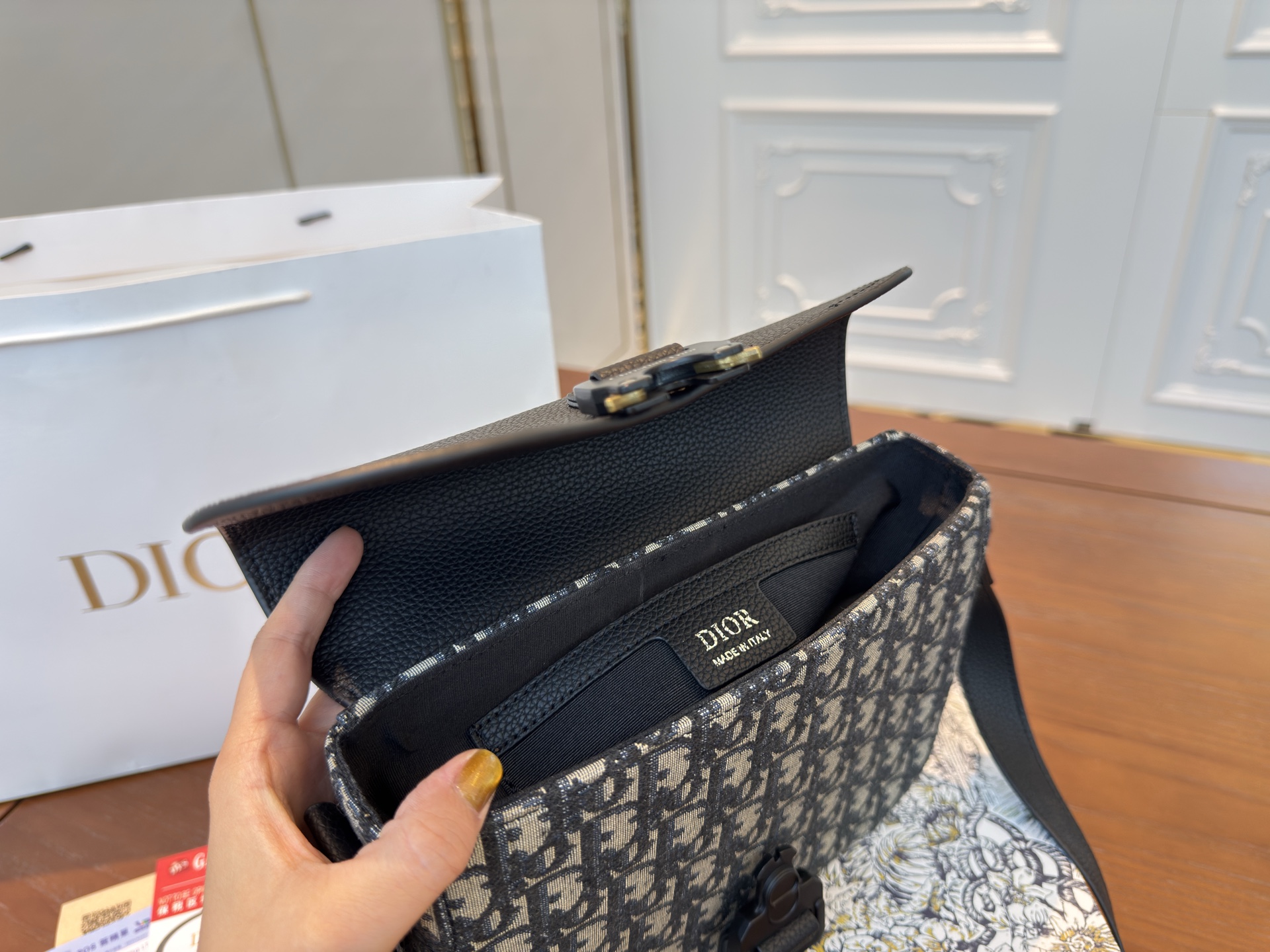 Dior new men's saddle messenger bag