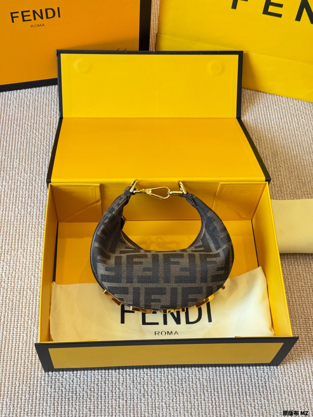 Fendi 2025 Fendigraphy Half Moon Bag