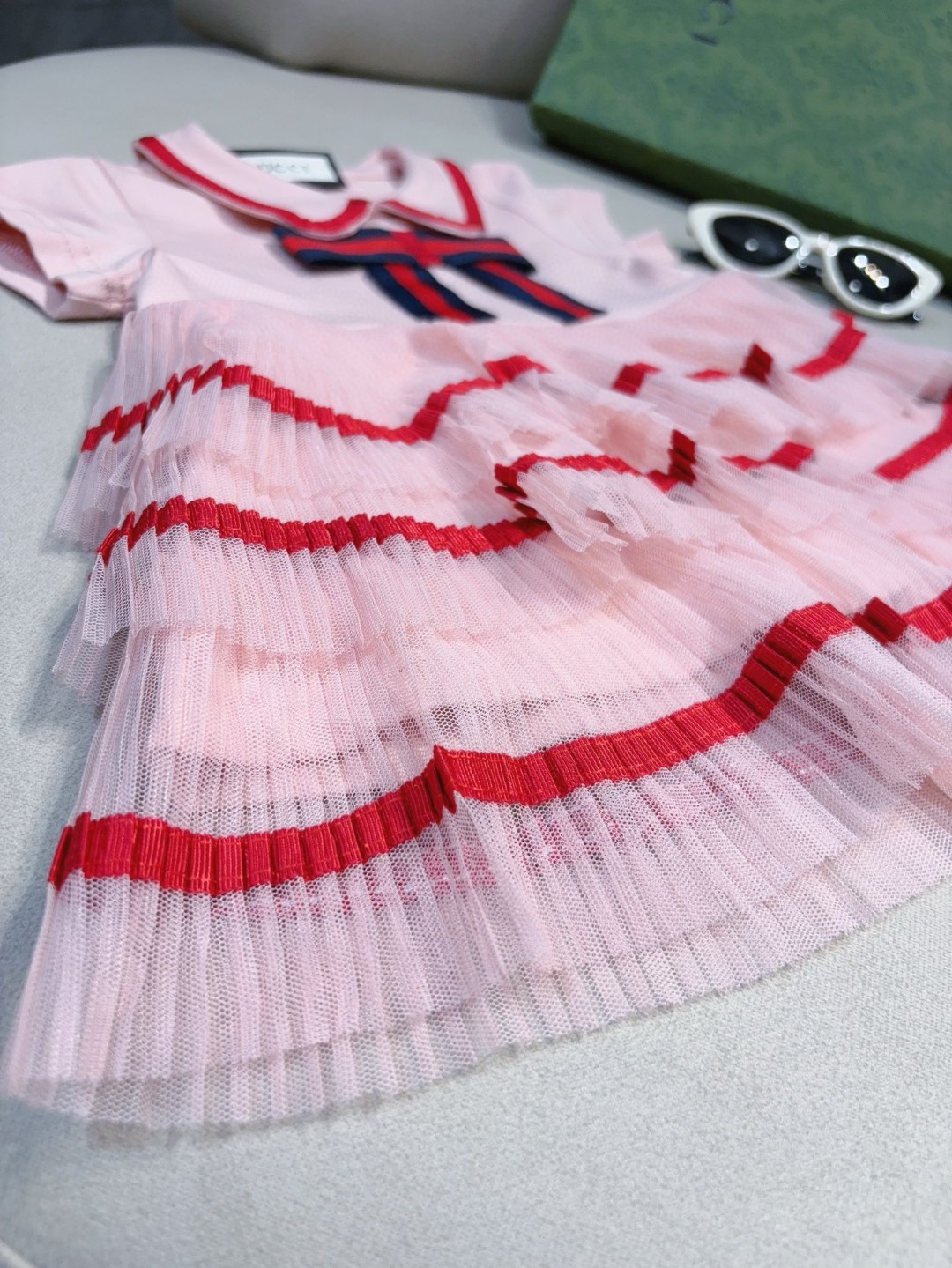 Children's Clothing Gucci Peach Pink Tulle baby Dress