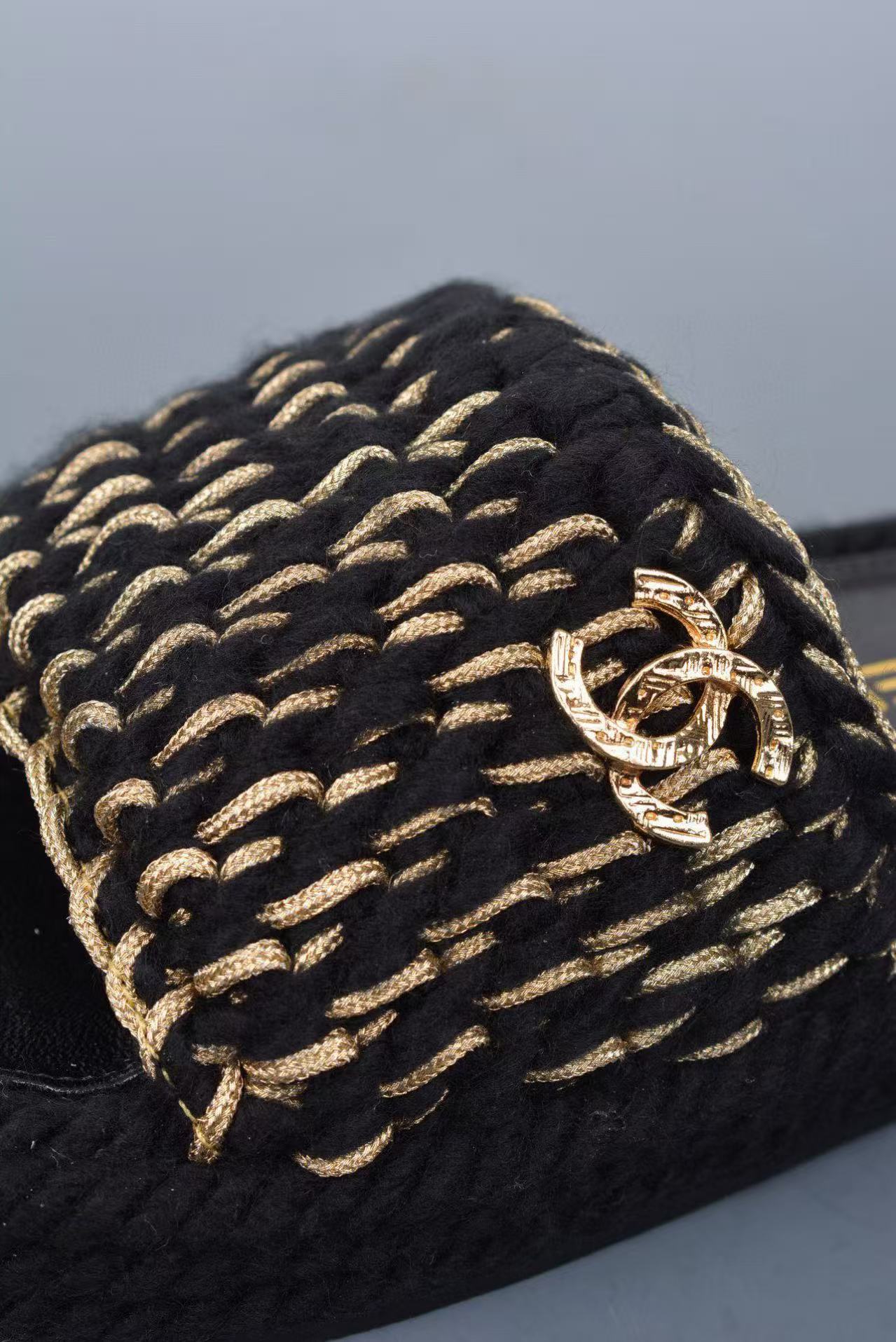 Chanel Knitted Slippers
