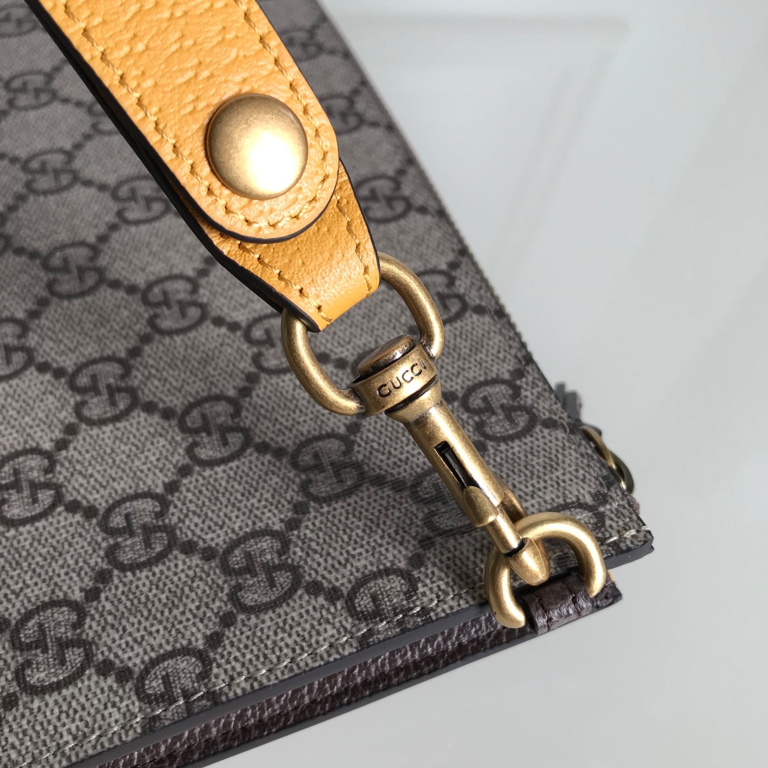 Gucci Tiger-head printed handbag