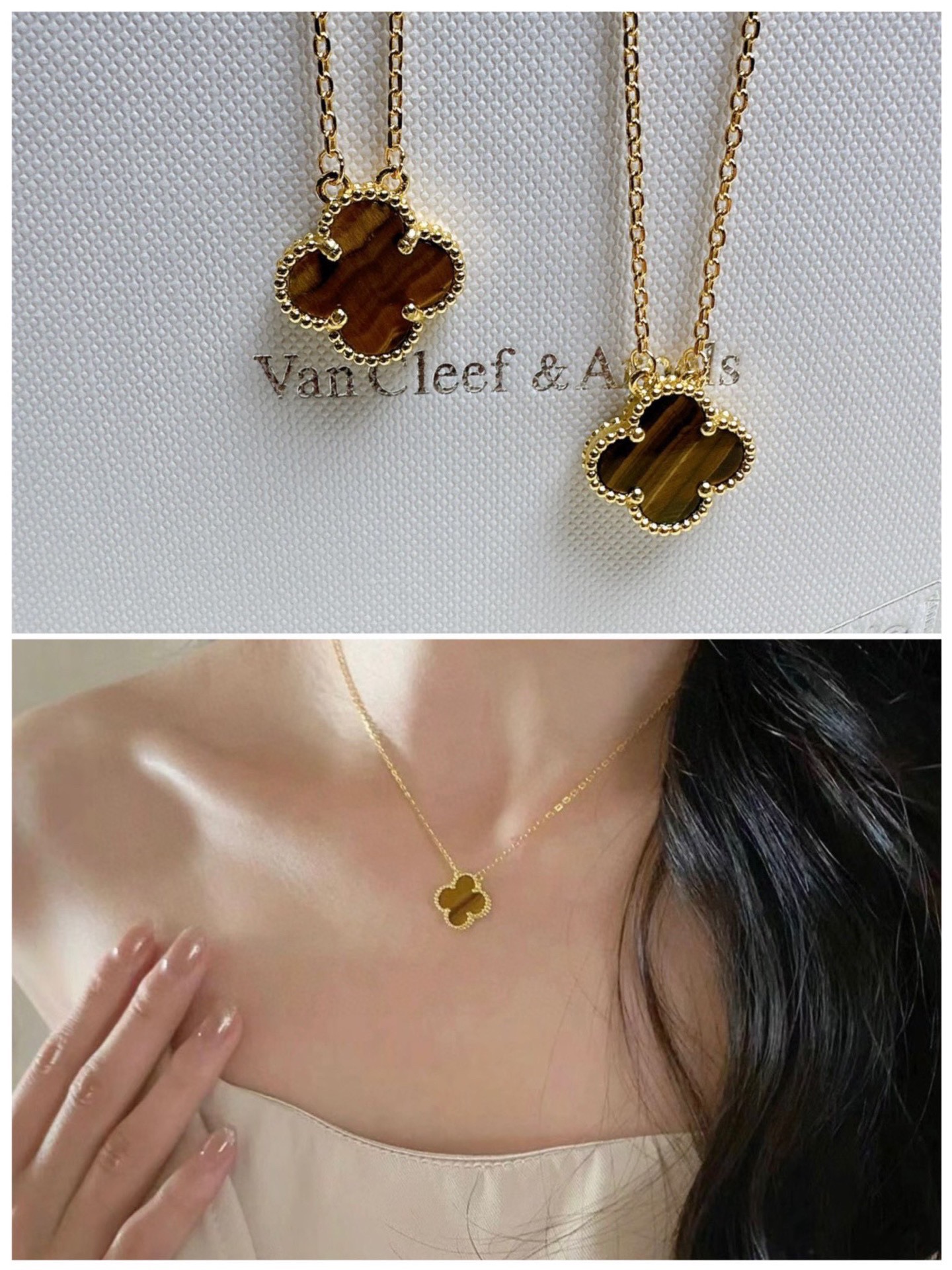 High quality Van Cleef & Arpels Four-leaf clover necklace / bracelet