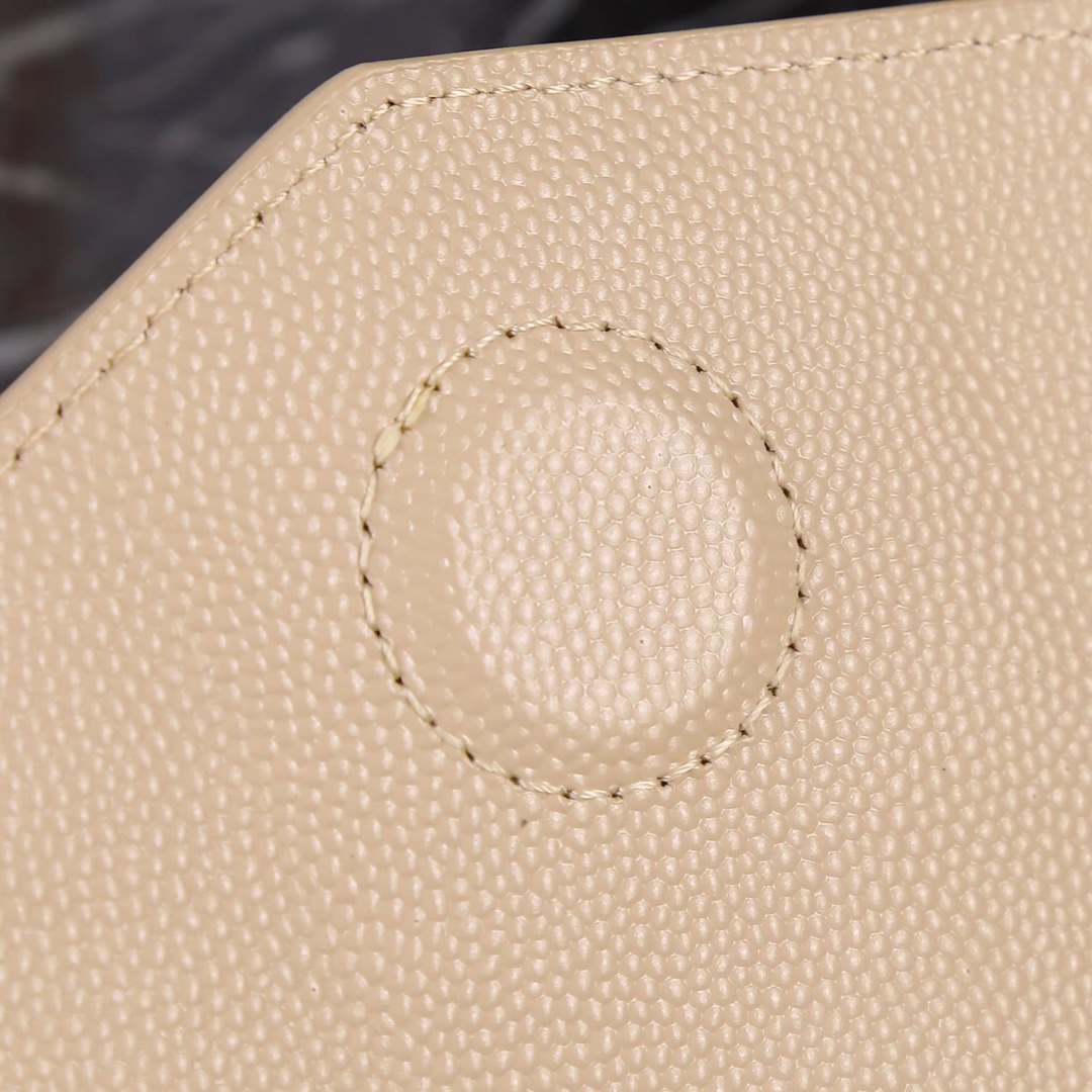 YSL Uptown Clutch Classic metal logo bag