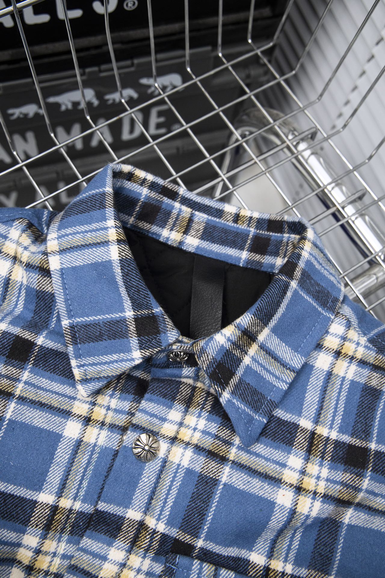 CH Chrome Hearts Plaid Jacket in Cotton Fabric