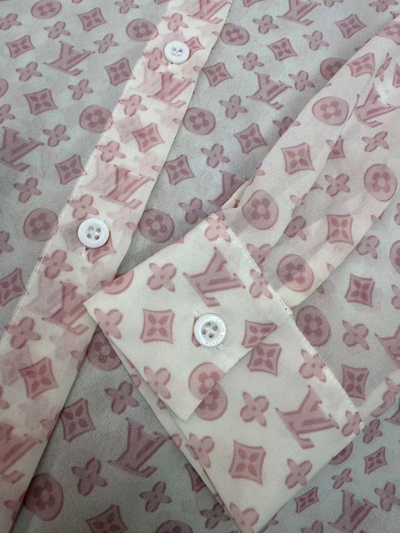 LV monogram shirt and trousers