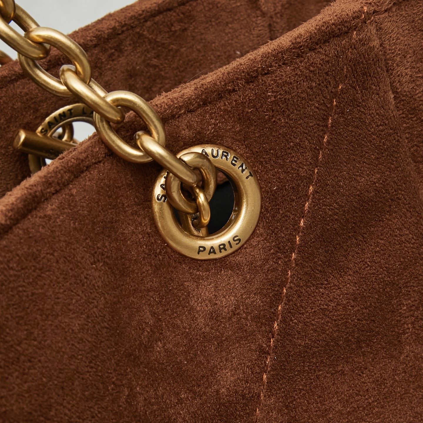YSL Suede tote bag shoulder bag