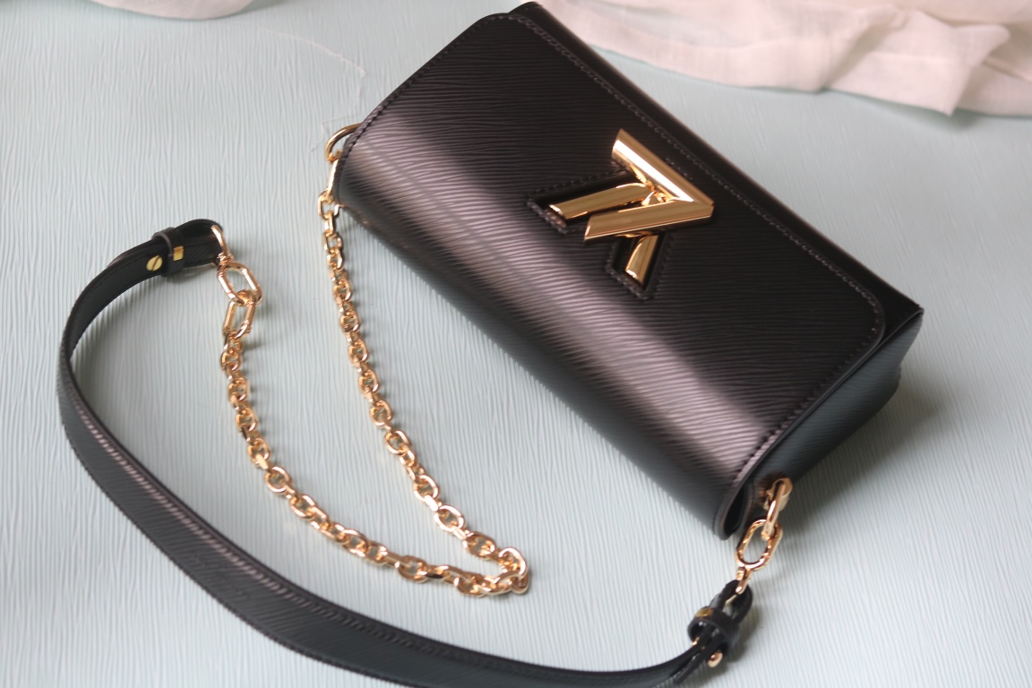 LV Twist West Epi leather chain shoulder bag