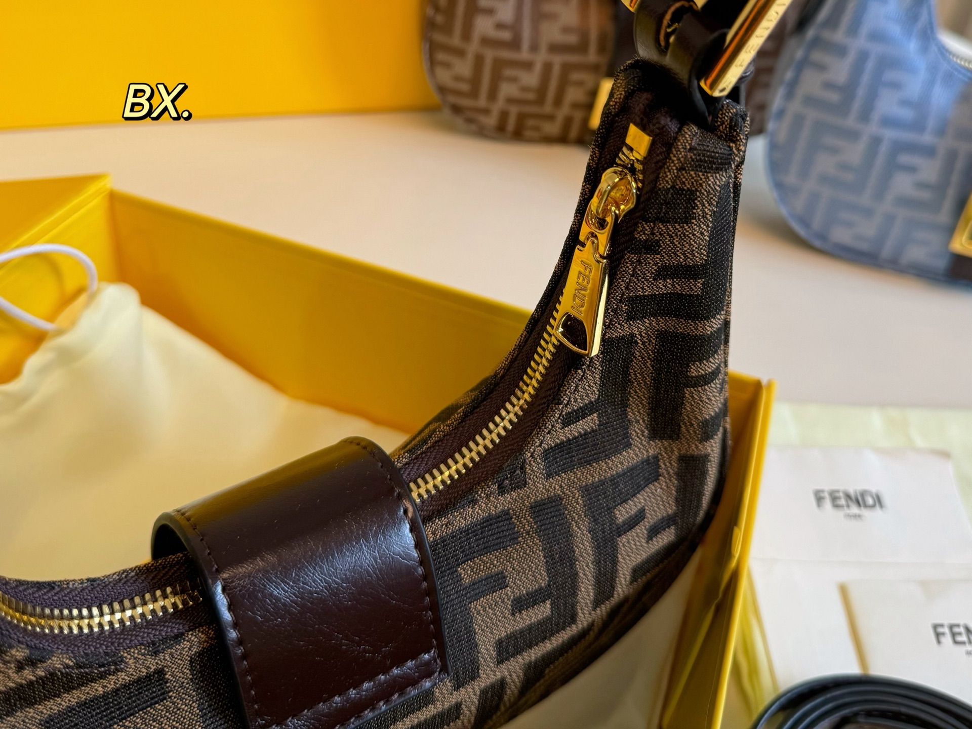 FENDI Zucca hobo style crossbody bag