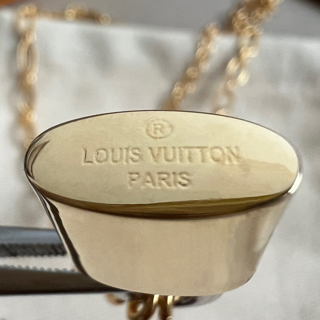 LV lock necklace