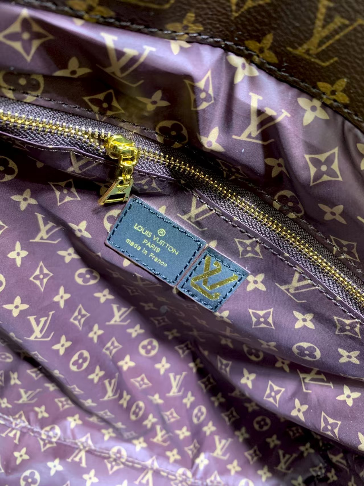 LV onthego econyl monogram handbag