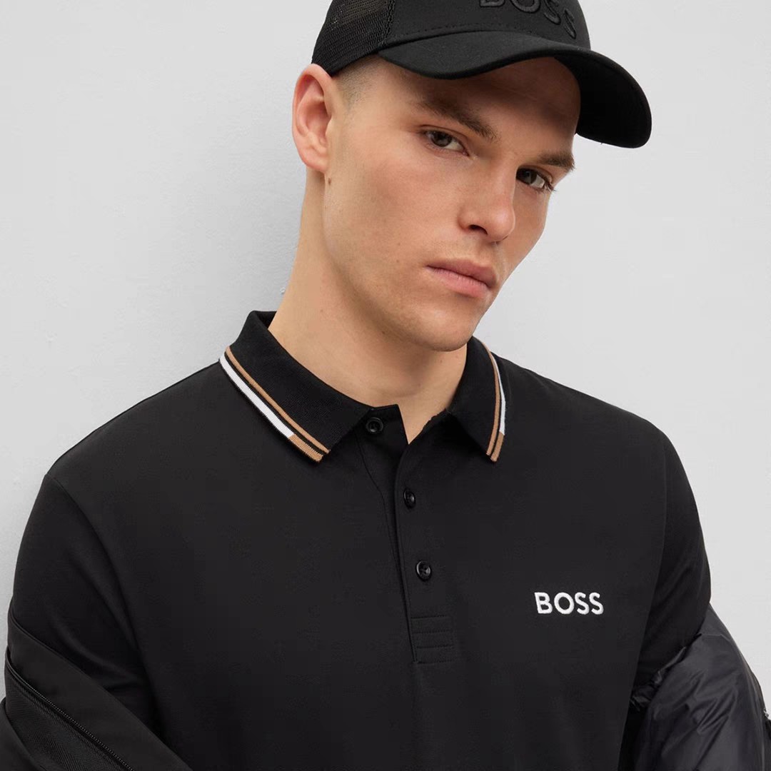 BOSS Polo Shirt Collared Short-Sleeve
