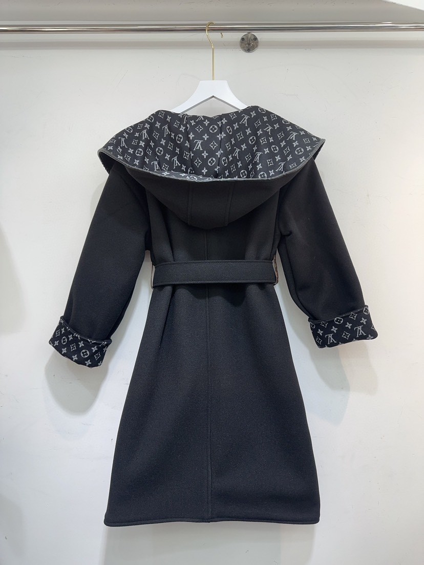LV Louis Vuitton long wool coat