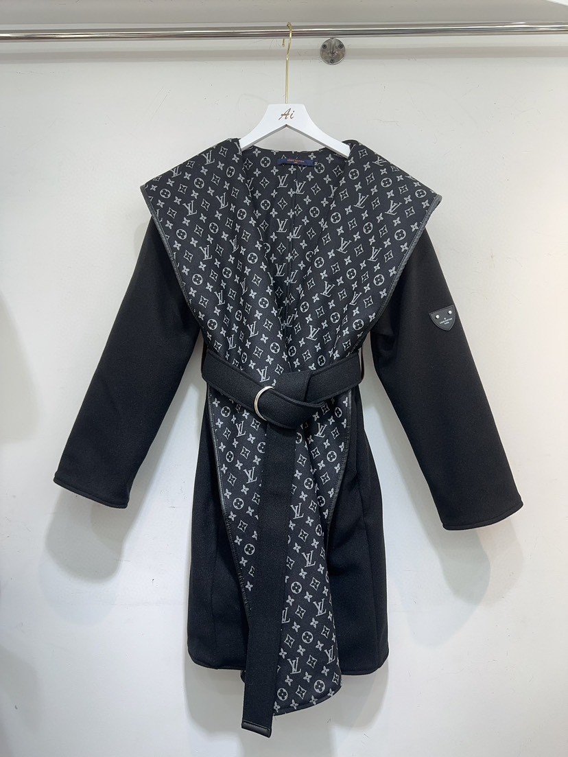 LV Louis Vuitton long wool coat