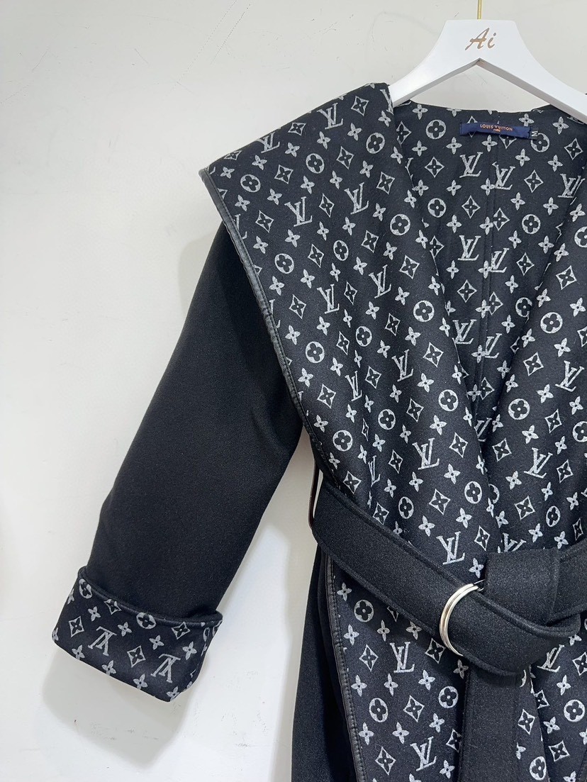 LV Louis Vuitton long wool coat