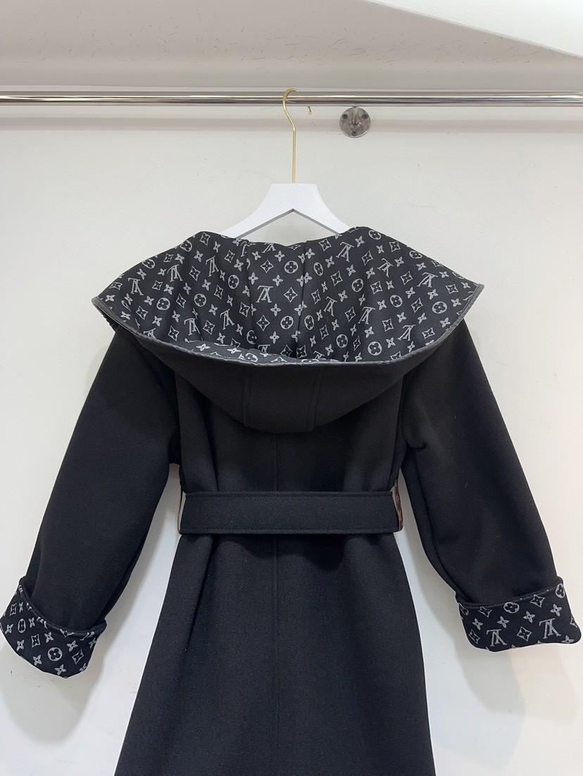 LV Louis Vuitton long wool coat
