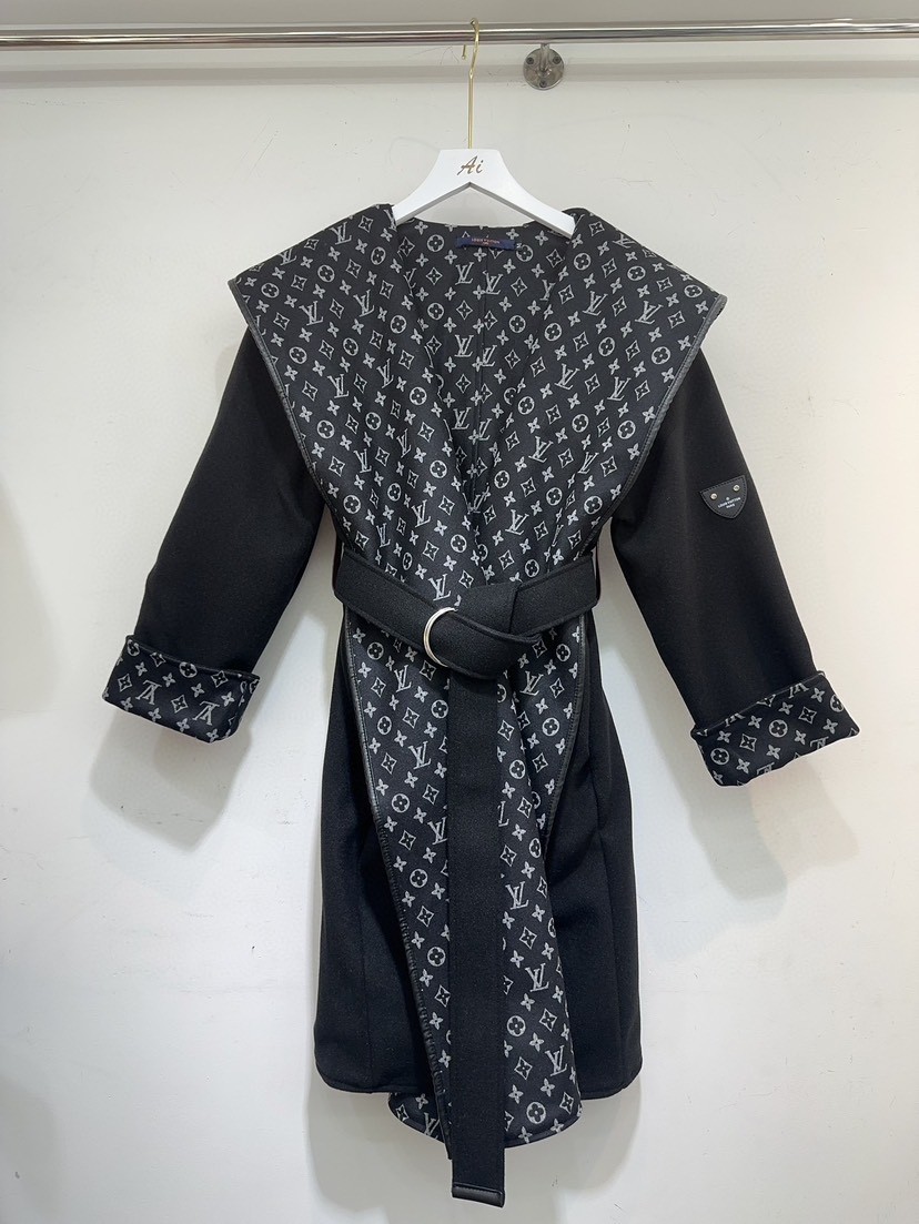 LV Louis Vuitton long wool coat