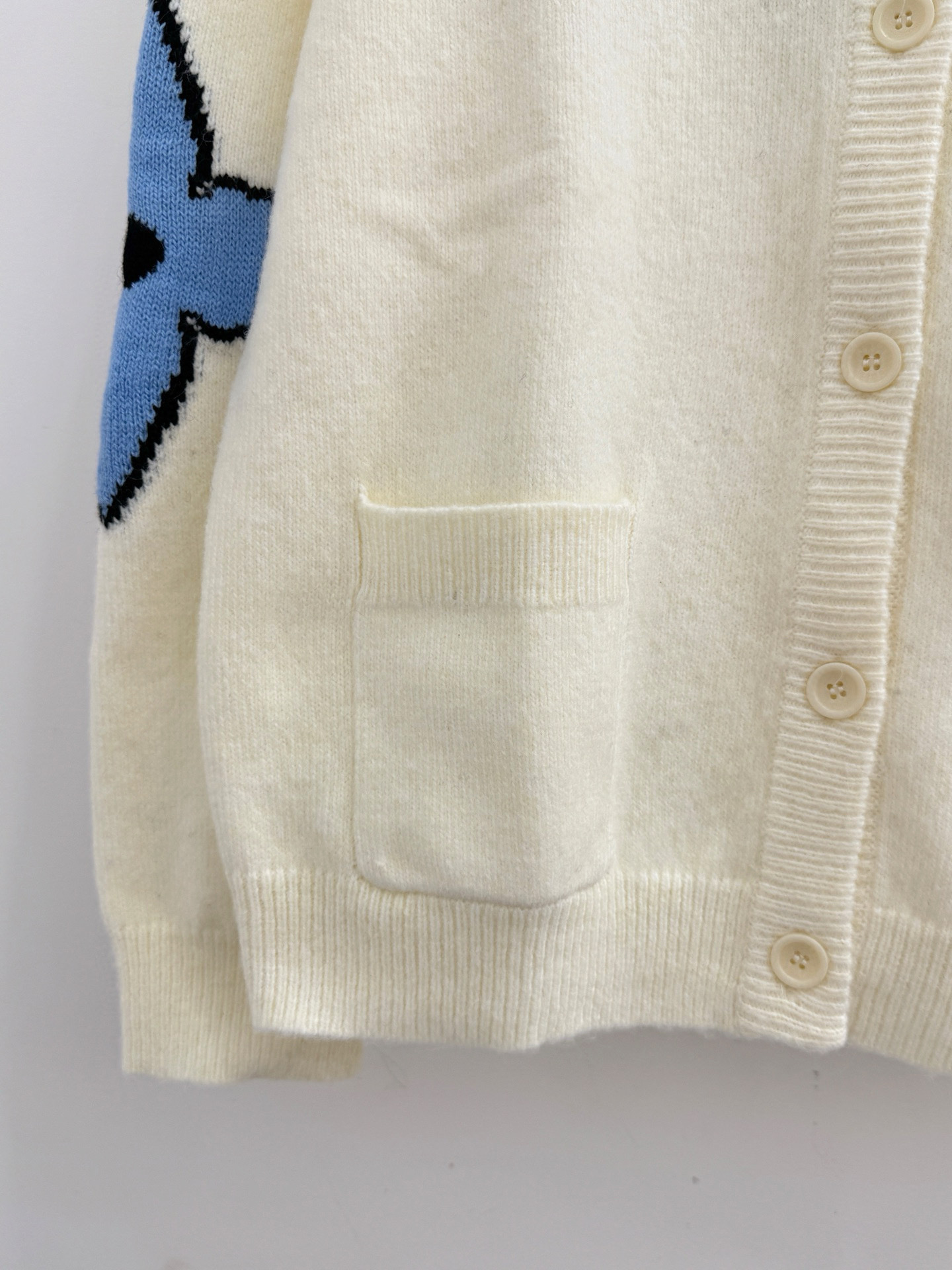 LV embroidered cardigan