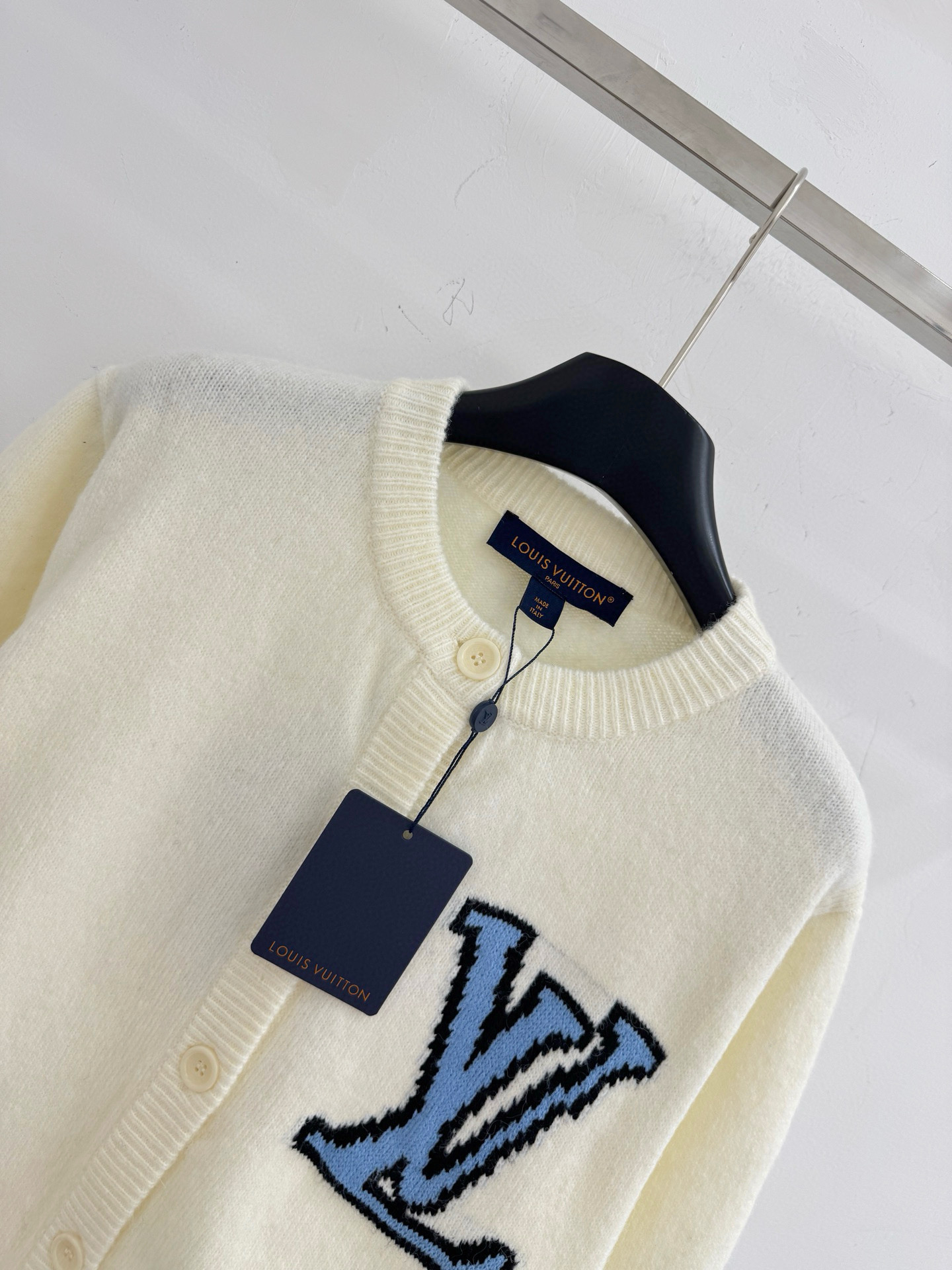 LV embroidered cardigan