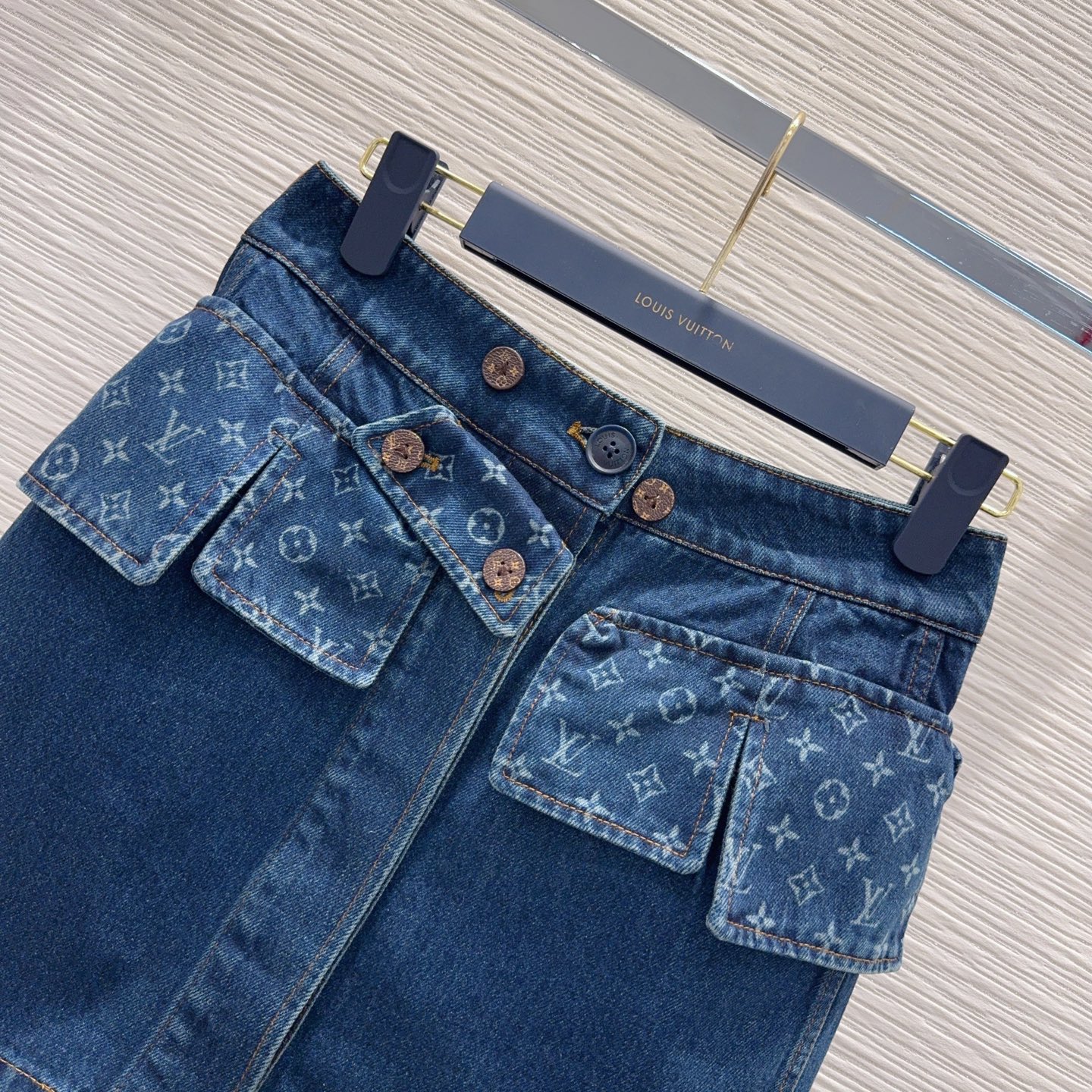 LV Denim Skirt