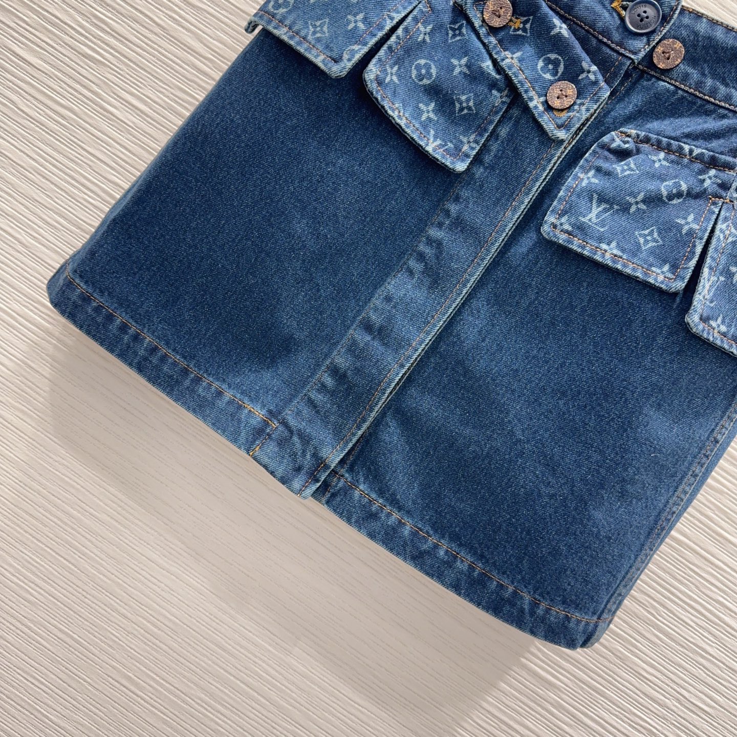 LV Denim Skirt