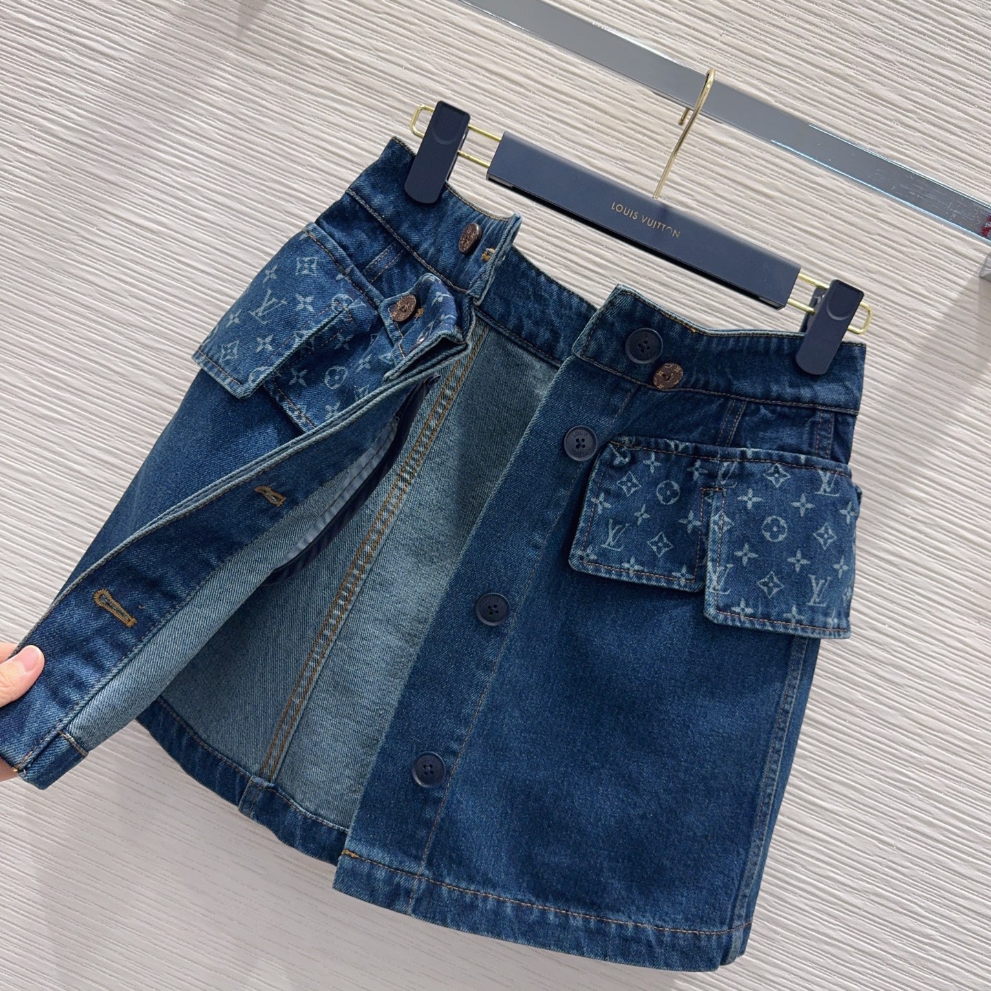 LV Denim Skirt