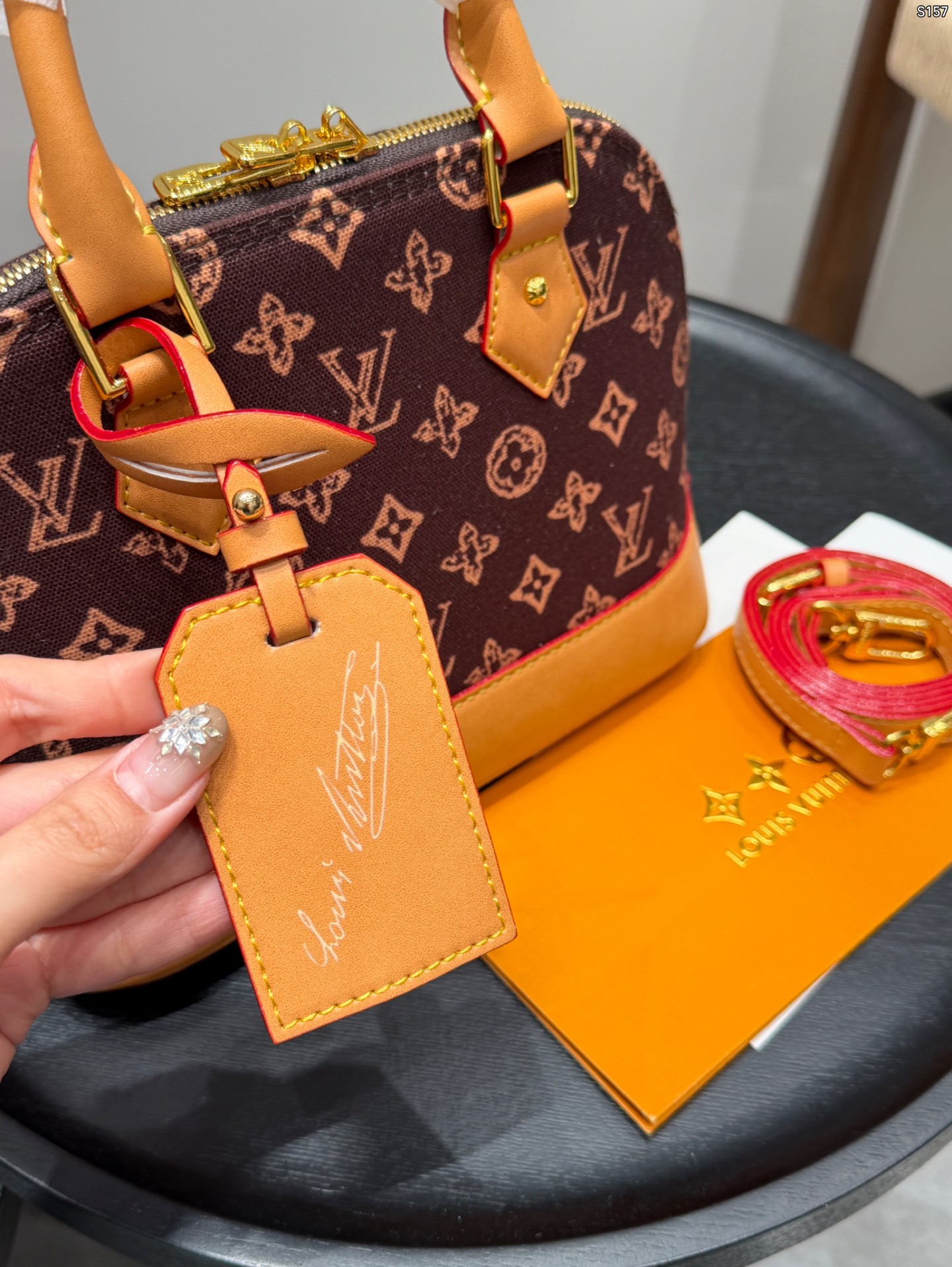 LV Monogram Alma bb Shell Bag