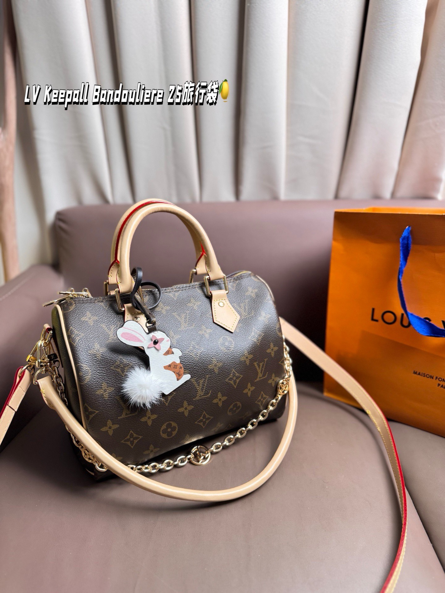 LV Keepall Bandouliere 25 travel bag