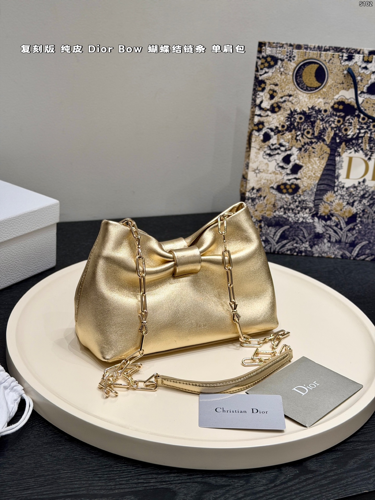 DIOR Bow Chain Bag
