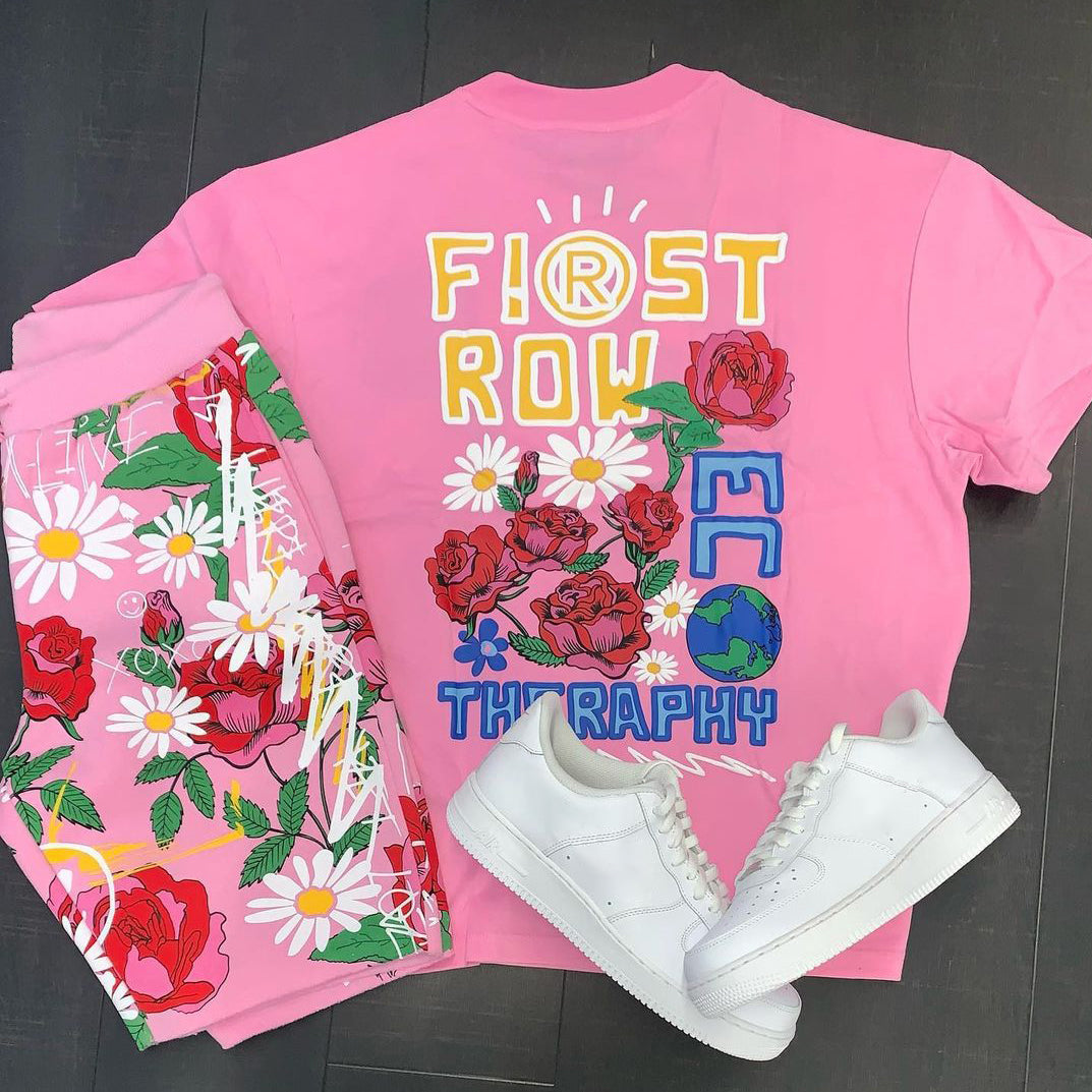 Art Pattern Street Shorts Set