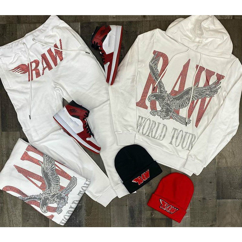 Eagle print sports suit