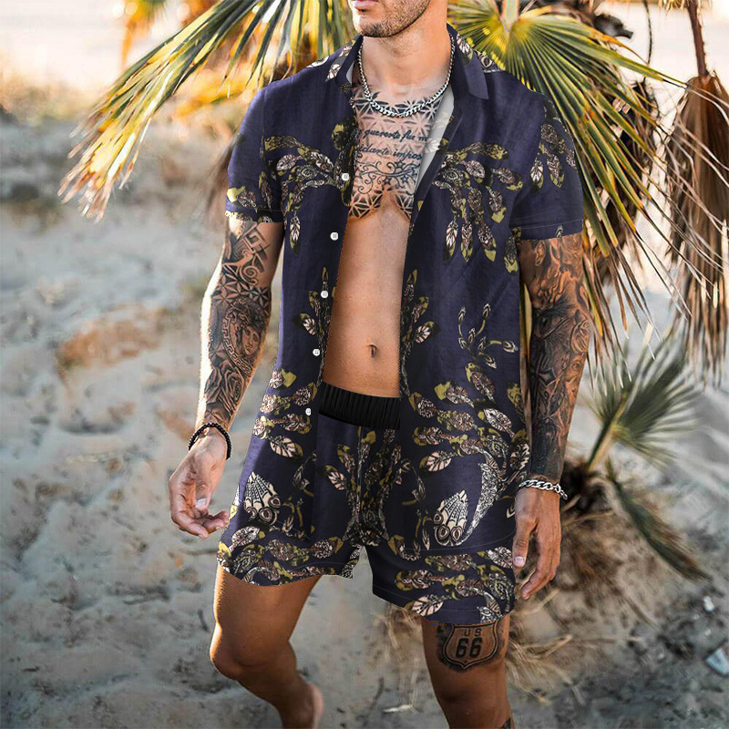 Men's fashion print suit