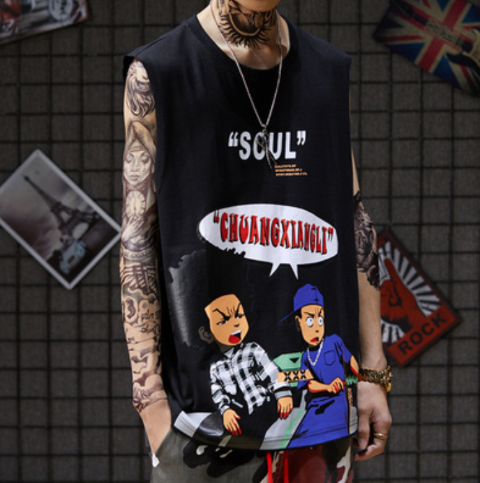 Hip hop sports vest cotton vest