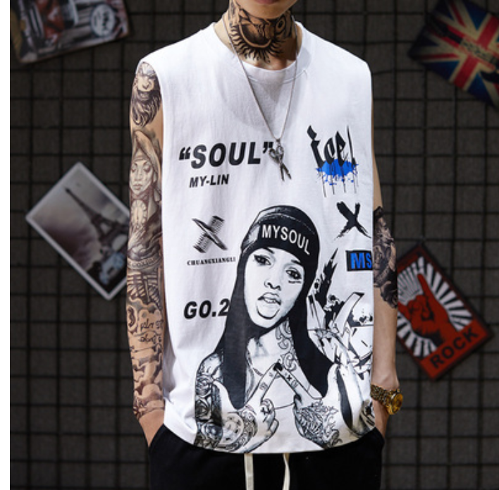 Hip hop sports vest cotton vest